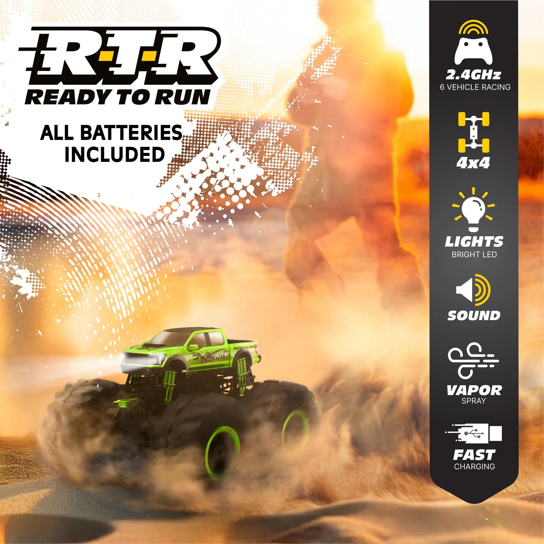 1:10 RC 4x4 Ford Raptor R Dinomite - Image 4