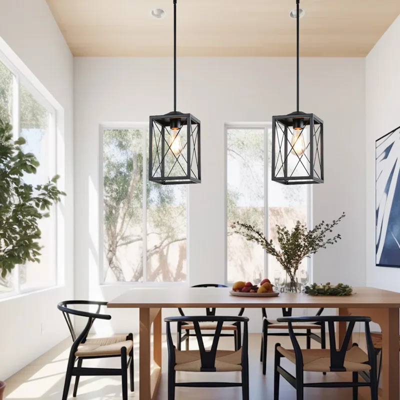 1-Light Dimmable Lantern Pendant Light - Image 4