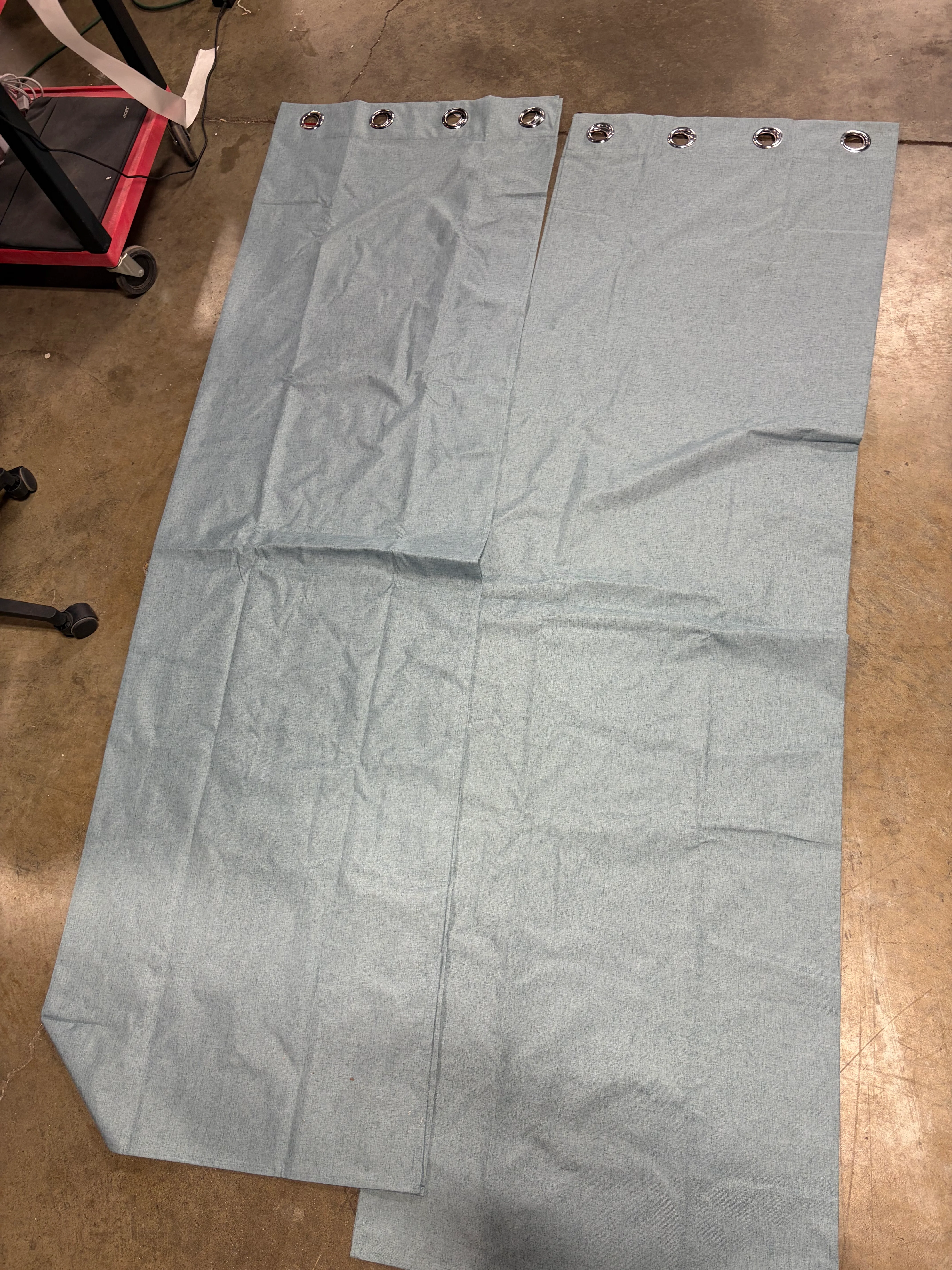 100% Absolutely Blackout Linen Curtains with Thermal Insulated White Liner, Skylark Blue, 2 Panels - Image 6