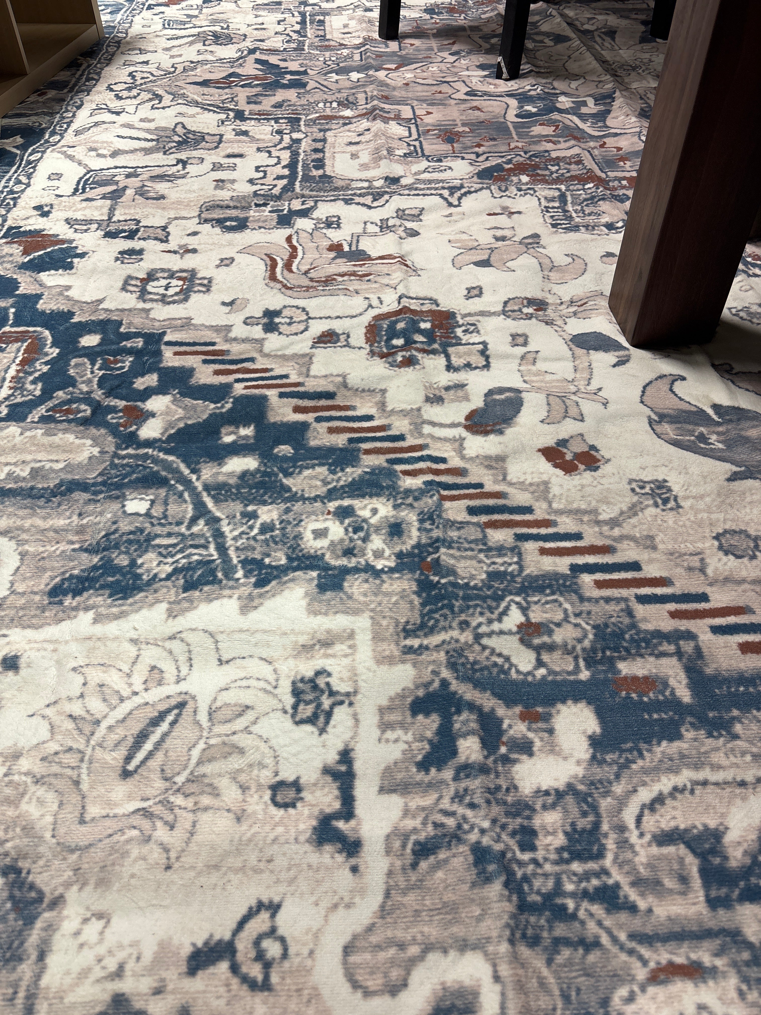 10'x14' Washable Soft Vintage Rug Fashion Floral Rug SHOWROOM ITEM - Image 3