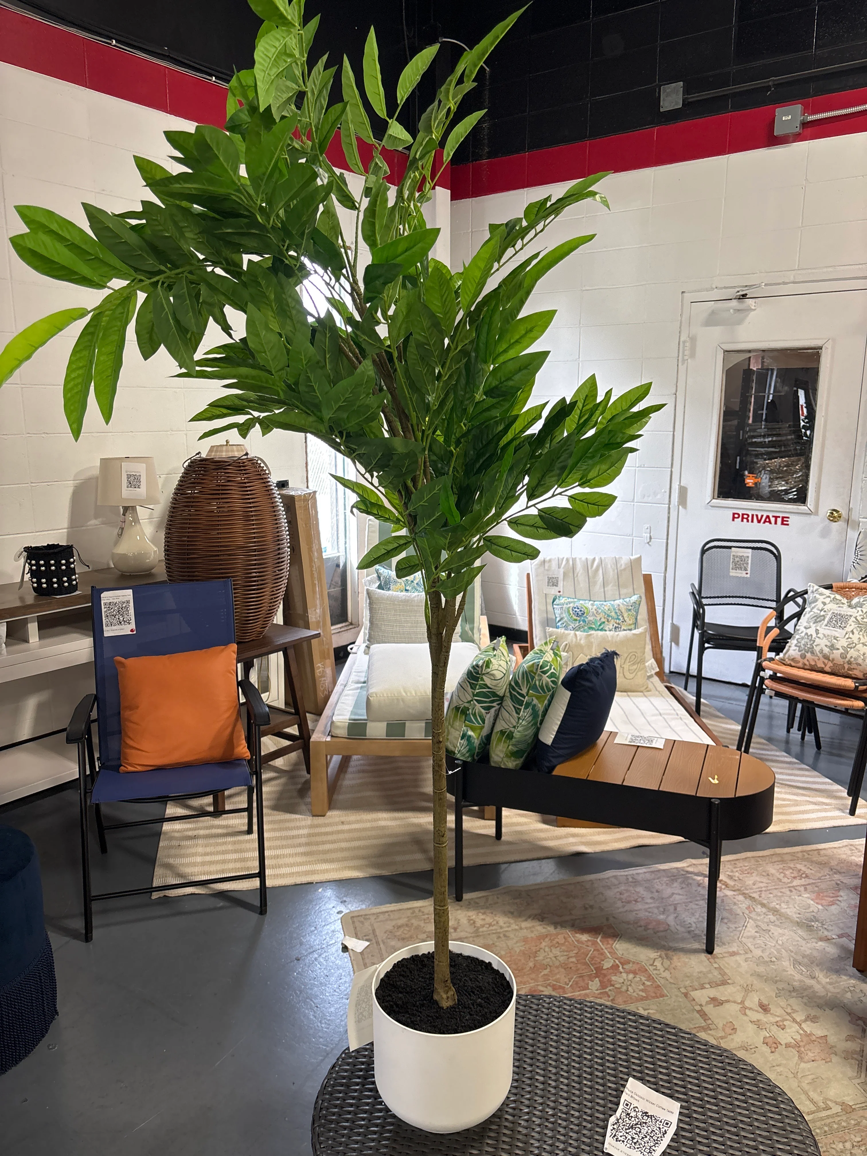11.4" Faux Magnolia Artificial Tree - Green SHOWROOM ITEM - Image 2
