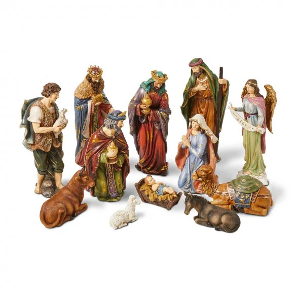 12 Piece Resin Nativity Figurine Sets