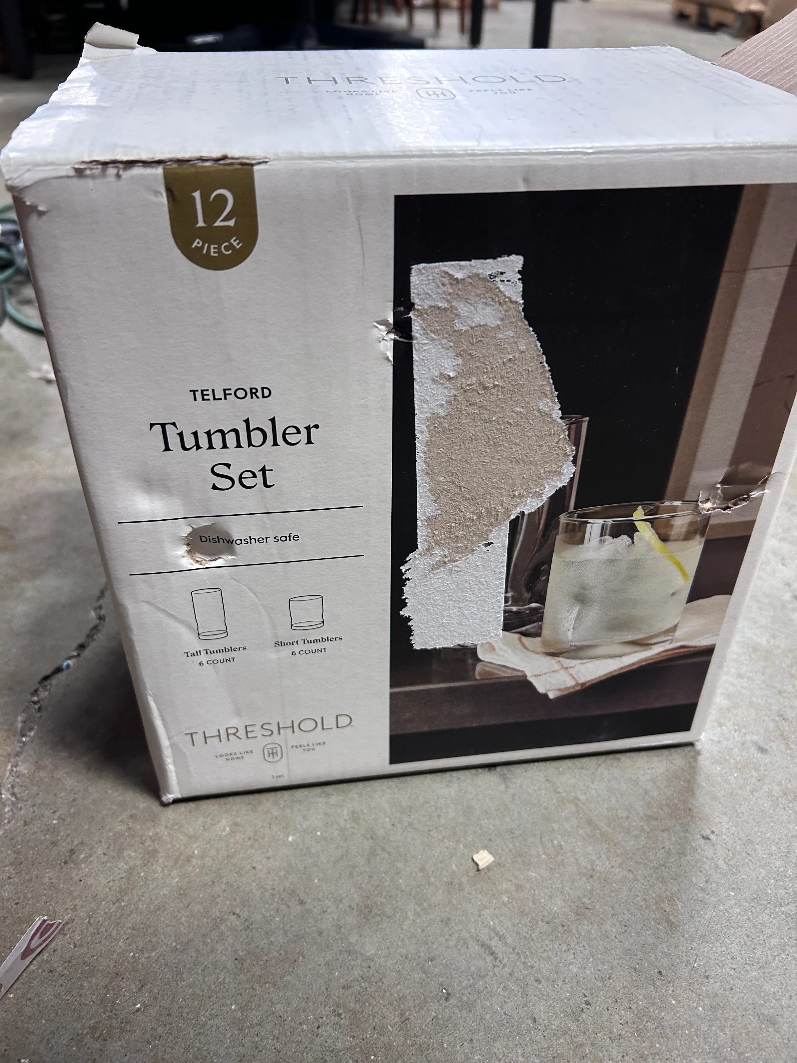 11pc Glass Telford Tumbler Set - Image 5