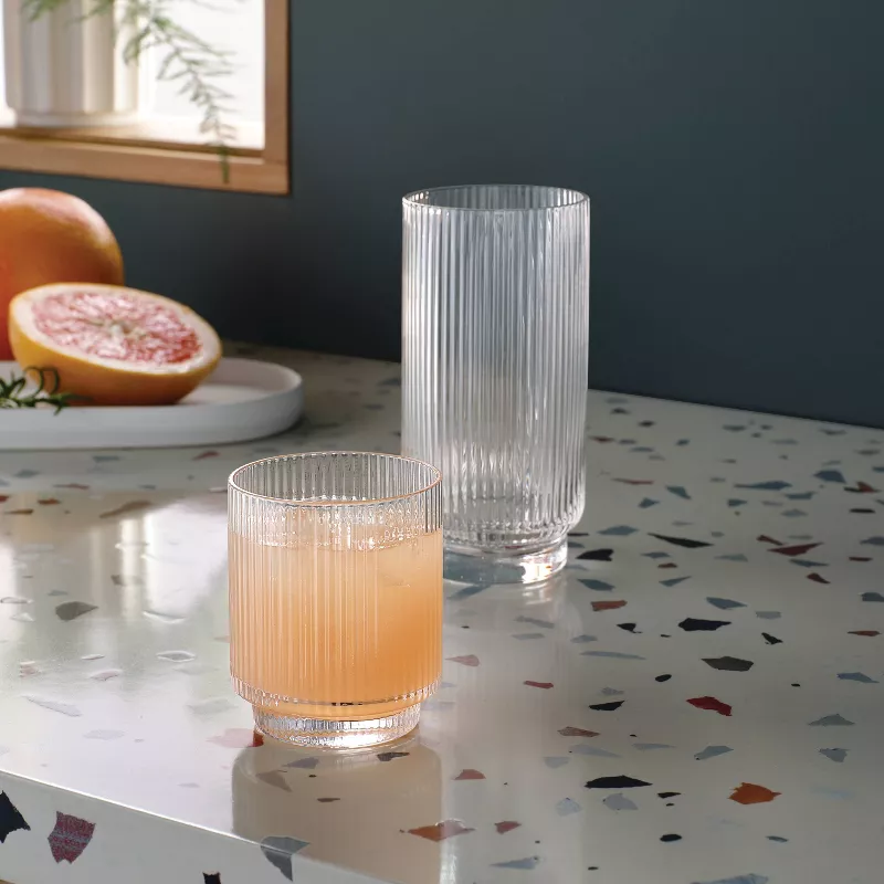 12pc Mixed Ribbed Cassin Tumbler Set - Image 5