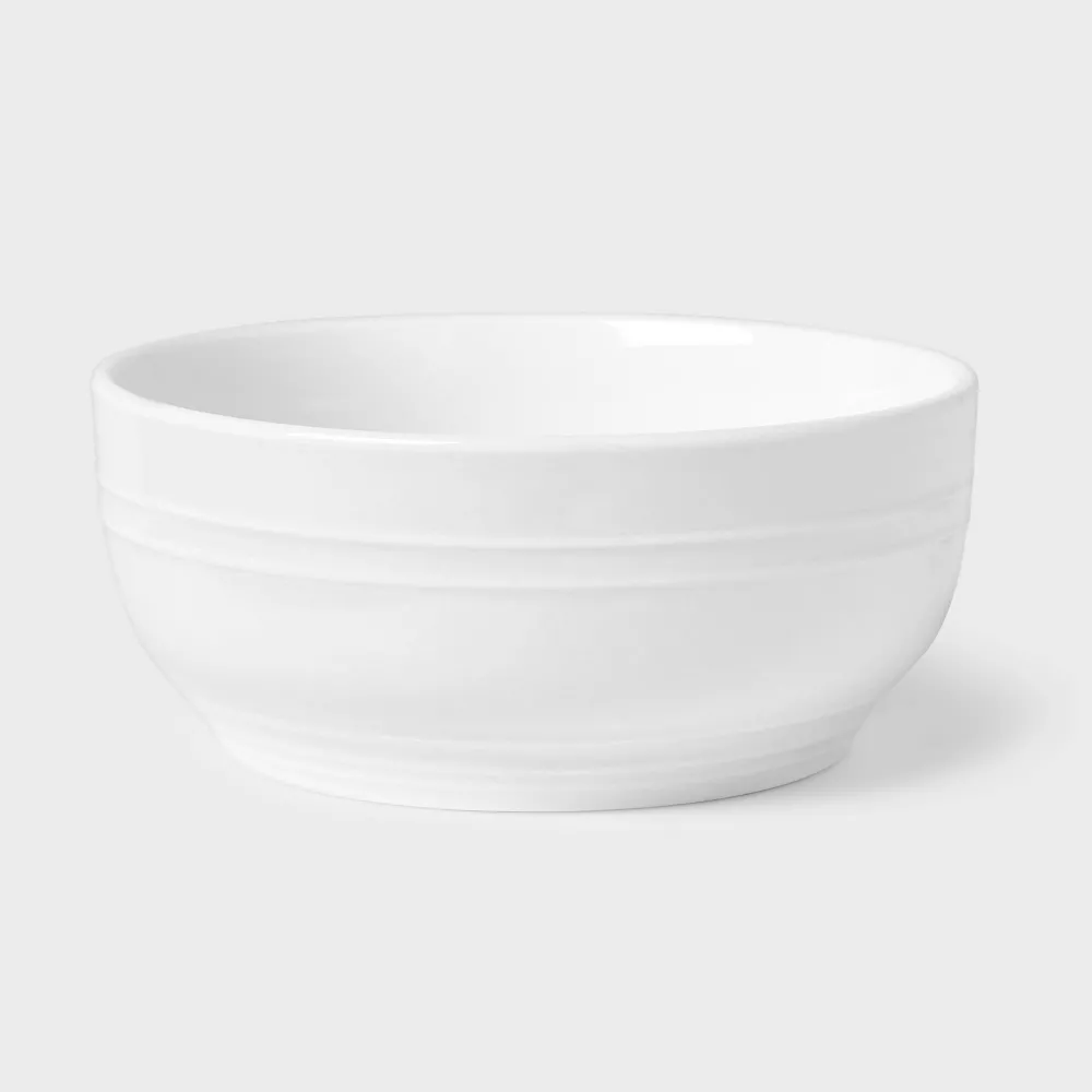 12pc Stoneware Westfield Dinnerware Set White - Image 2