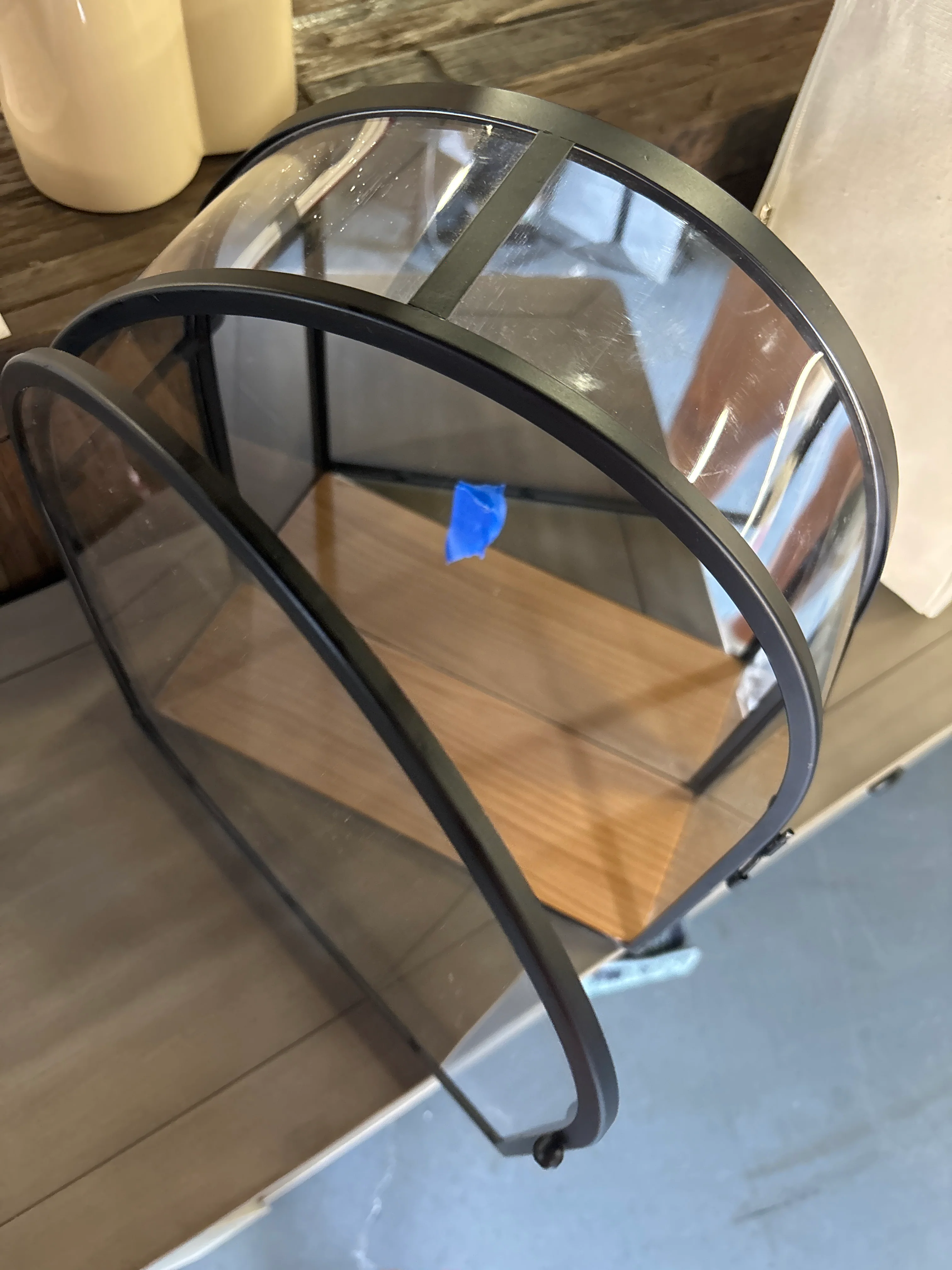 12"x14" Arched Mirrored Display Box - Black SHOWROOM ITEM - Image 4