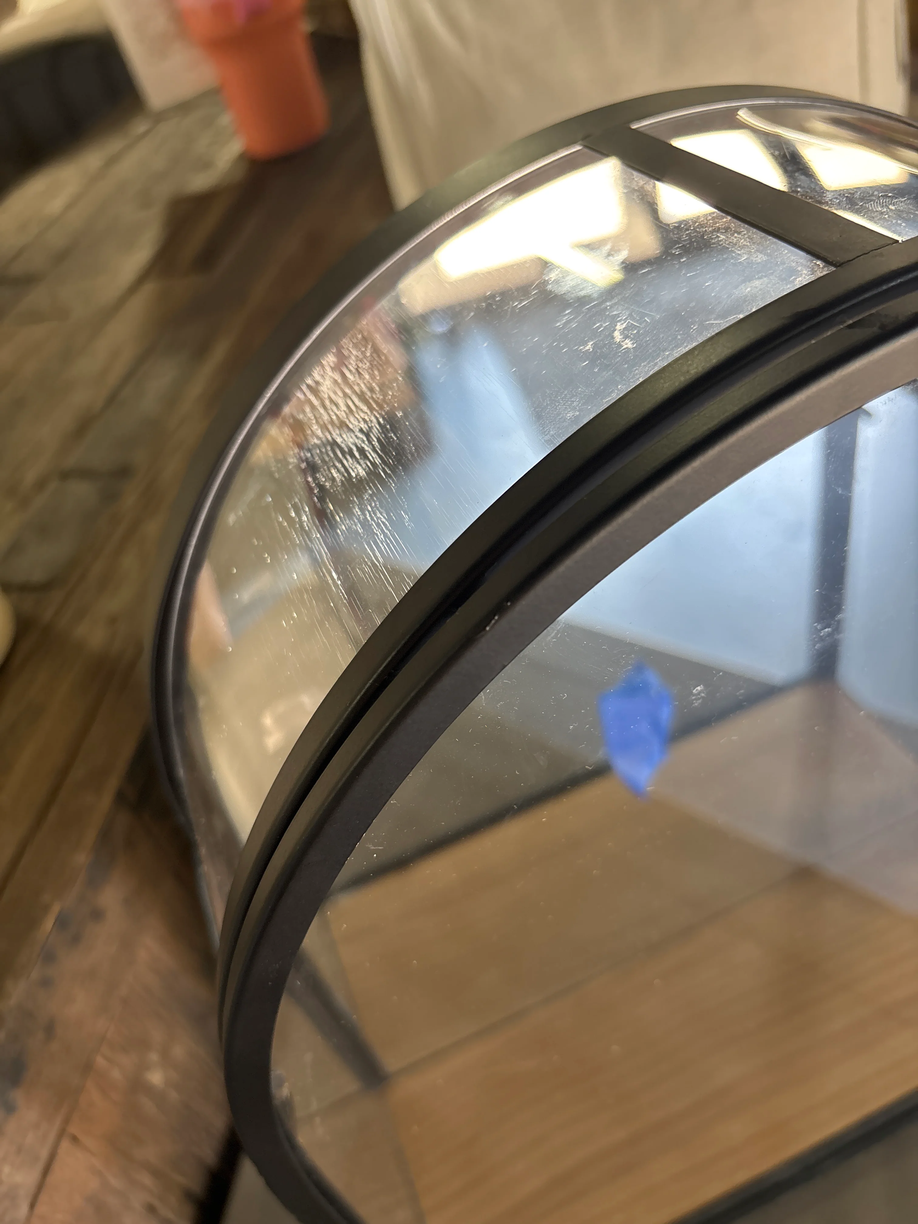 12"x14" Arched Mirrored Display Box - Black SHOWROOM ITEM - Image 5