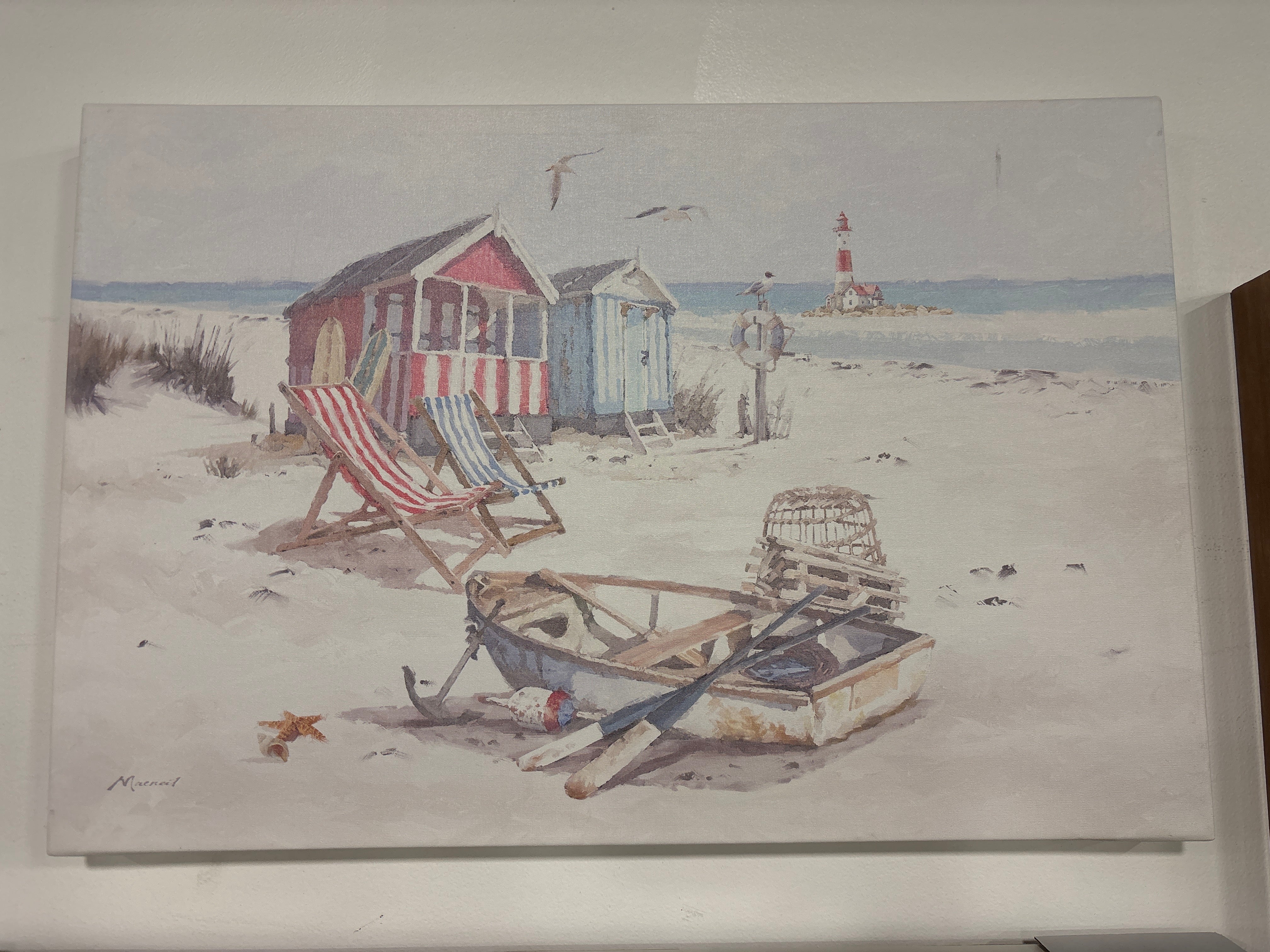 12"x19" Modern & Contemporary Beach House Canvas SHOWROOM ITEM - Image 2