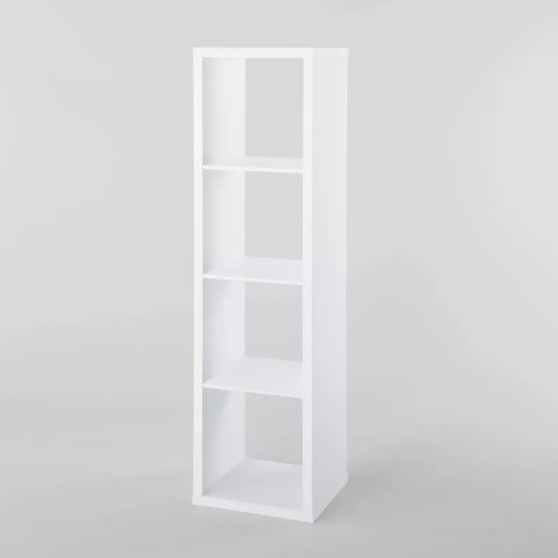 4 Cube Vertical Organizer White