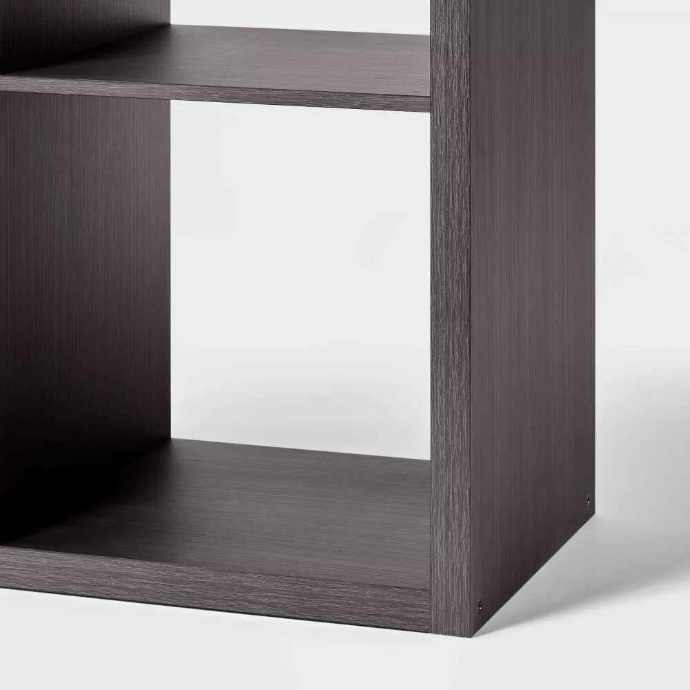 9 Cube Organizer Black Oak - Image 4