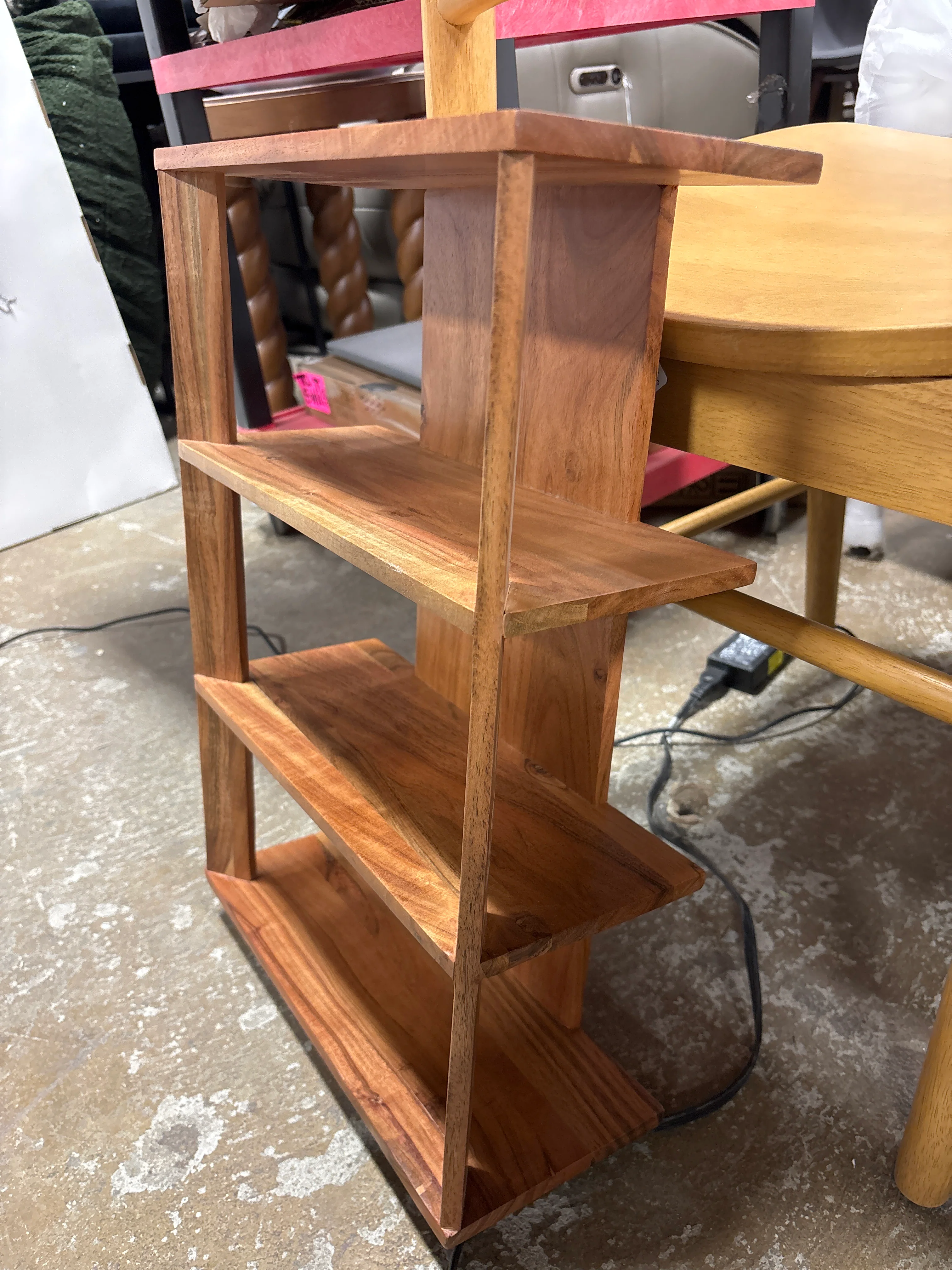 14" Wide 4-Shelf Mid-Century Wall Bookshelf SHOWROOM ITEM - Image 4