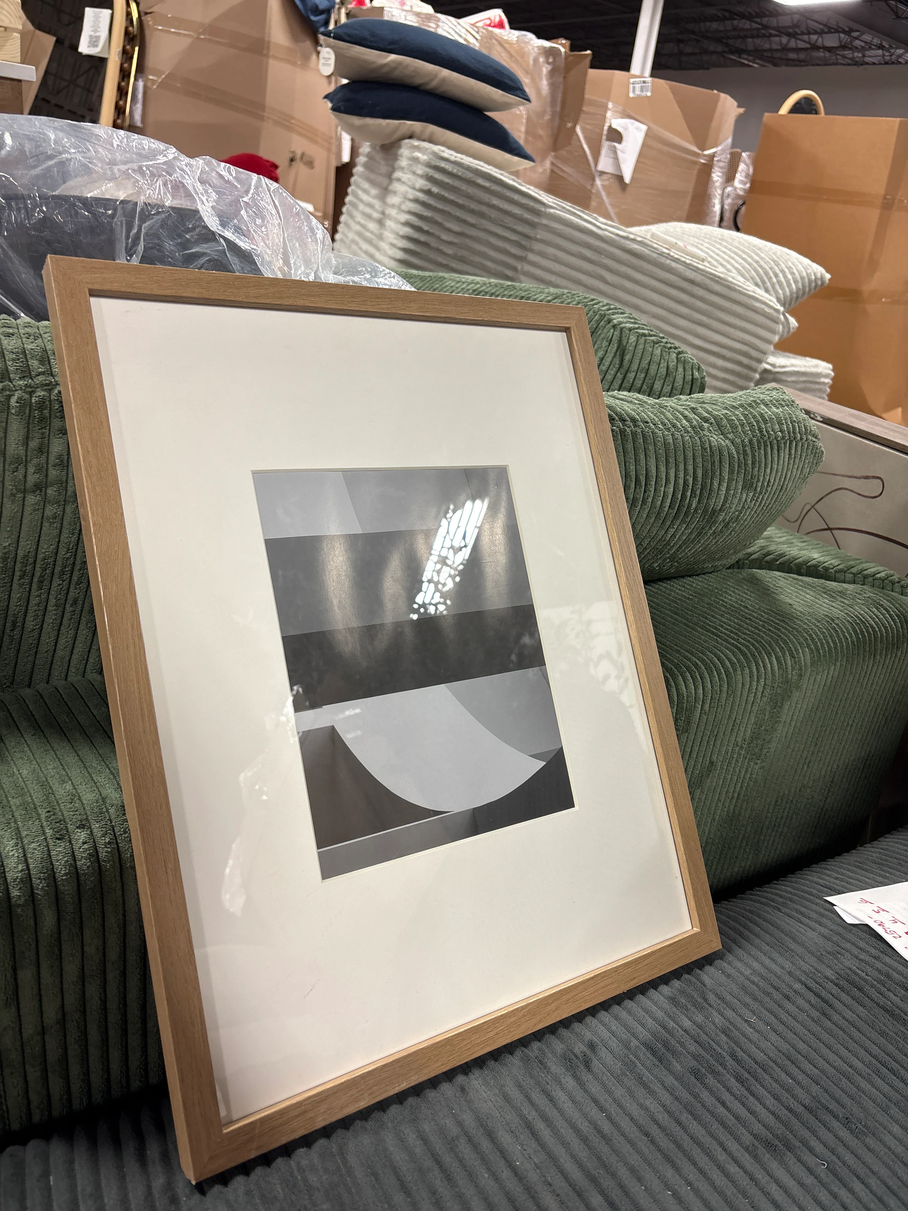 14" x 18" Matted to 8" x 10" Thin Gallery Frame with Mat - Threshold™: Modern MDF Wall Art Display, Acid-Free Beveled Mat SHOWROOM ITEM - Image 2