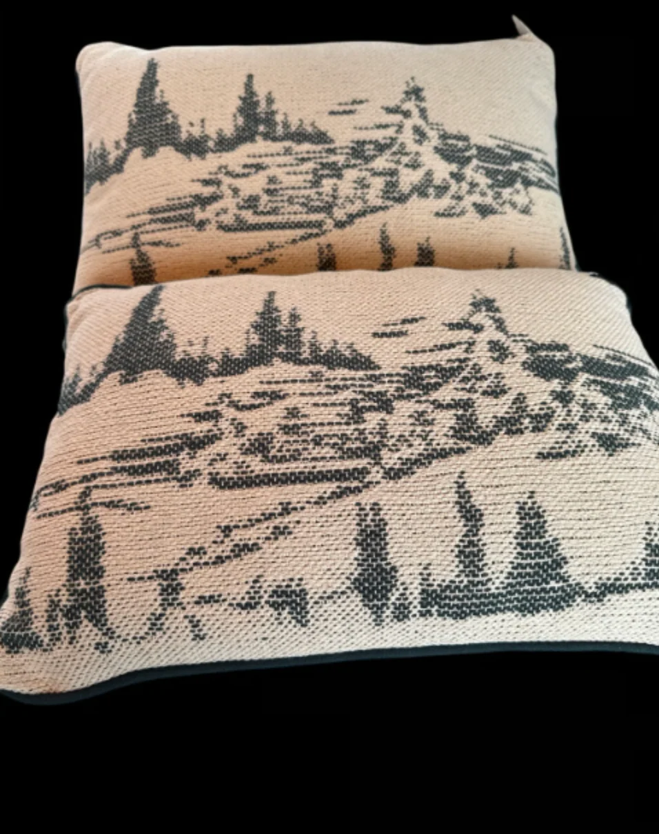 14” x 20” Snowy Icon Lumbar Pillow Cream - Hearth & Hand with Magnolia SHOWROOM ITEM
