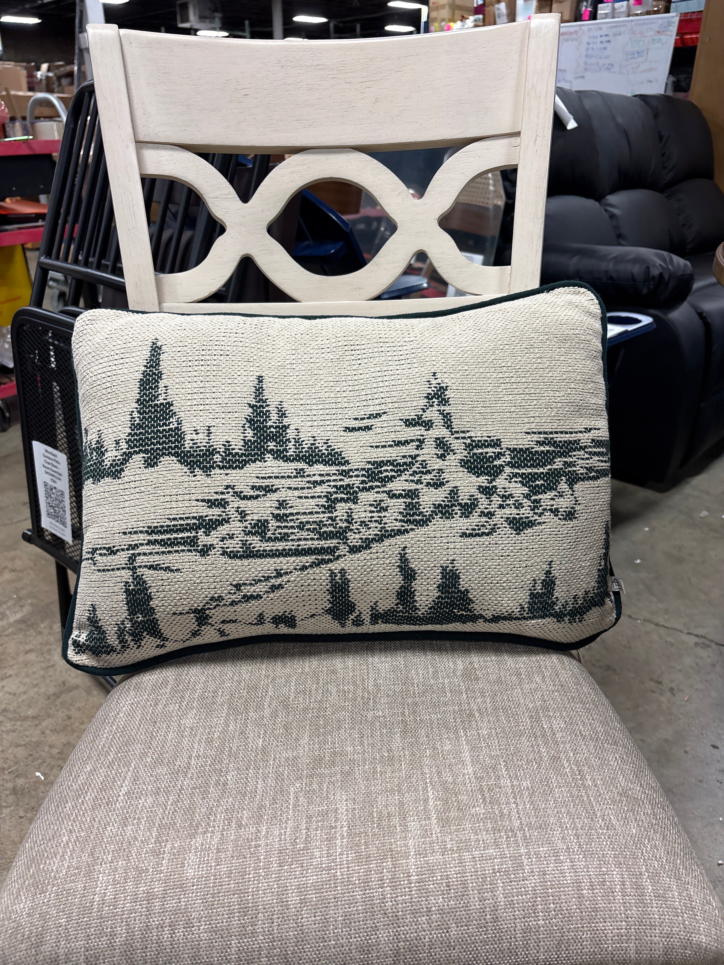 14” x 20” Snowy Icon Lumbar Pillow Cream - Hearth & Hand with Magnolia SHOWROOM ITEM - Image 2