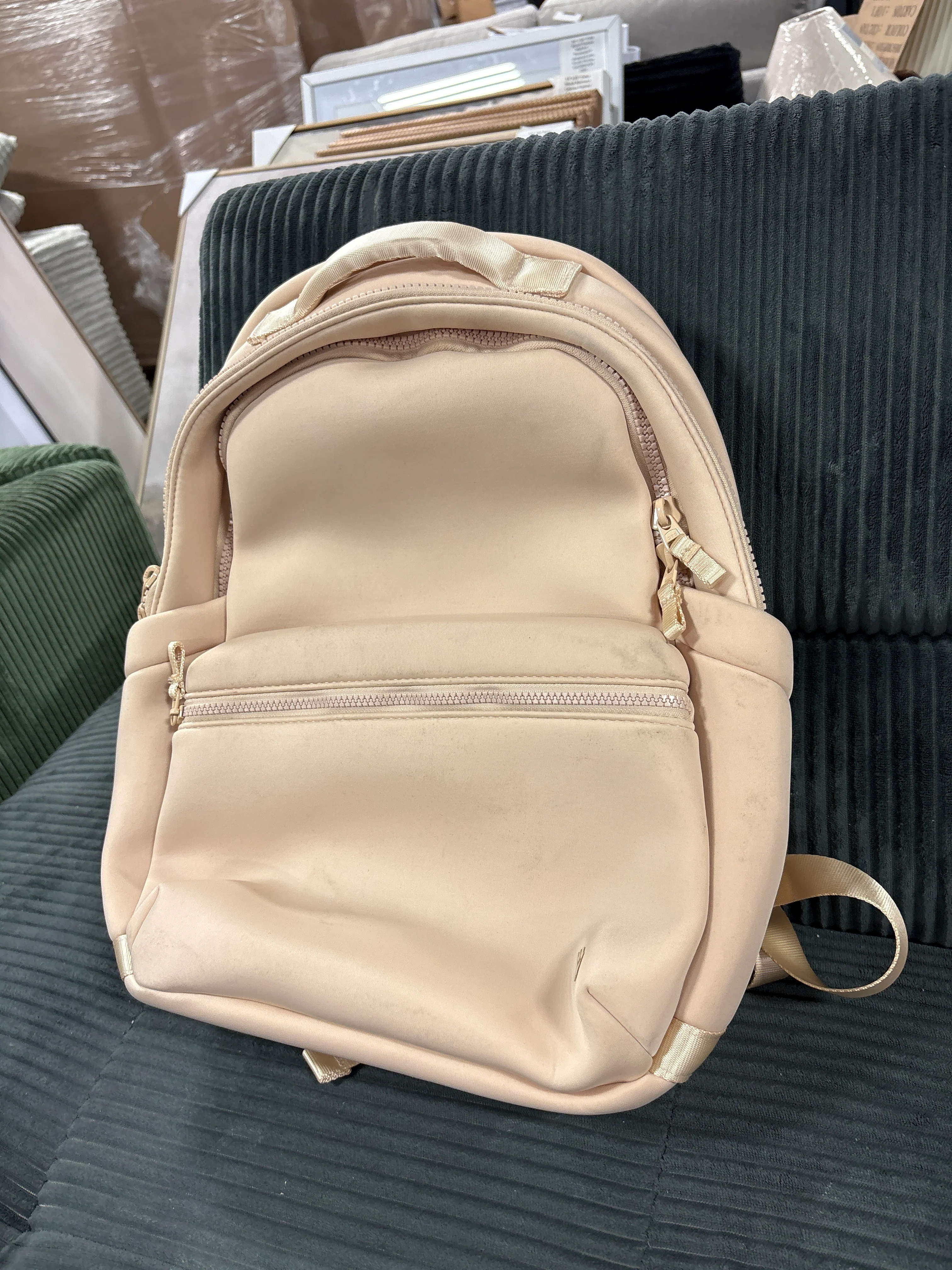 14L Faux Neoprene Backpack - All In Motion™ Cream SHOWROOM ITEM - Image 2
