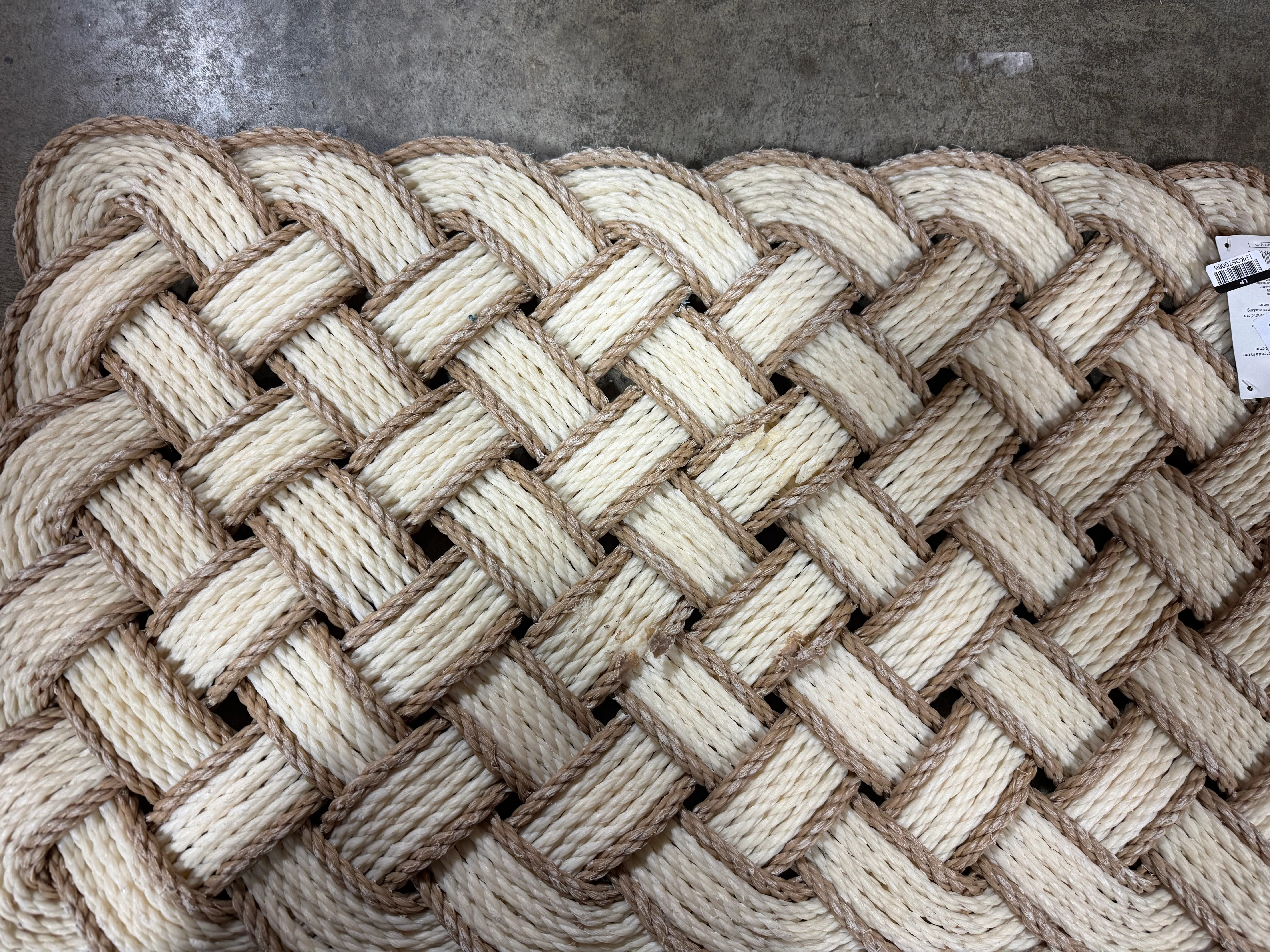 Lovers Knot Coir Doormat Cream/Brown 1'6"x2'6" - Image 6