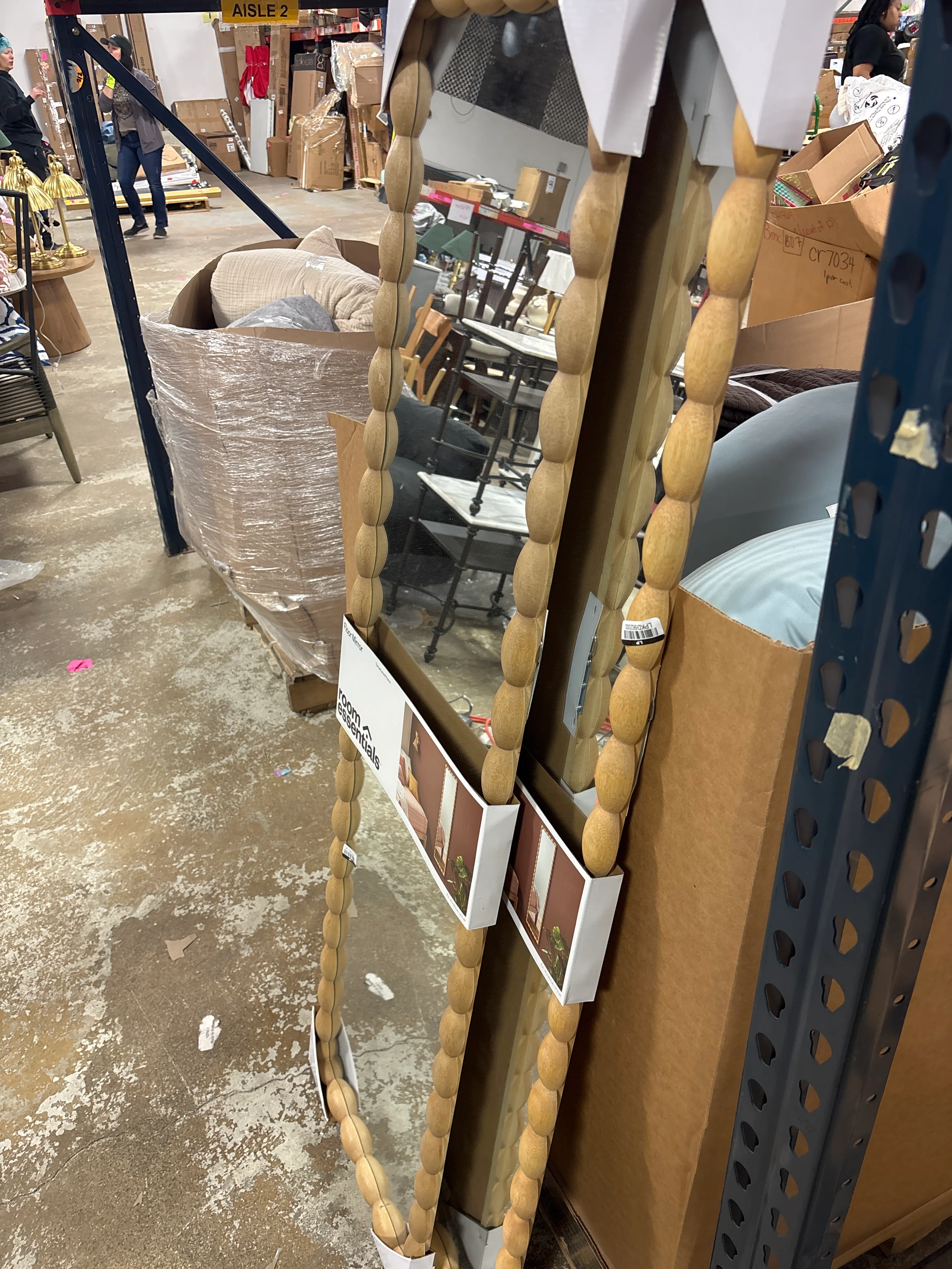 16"x58" Turned/Bobbin Floor Mirror SHOWROOM ITEM - Image 4