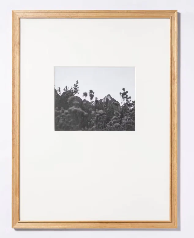 18" x 24" Matted to 8" x 10" Gallery Frame Natural Wood - Threshold™ designed with Studio McGee: Beveled Acid-Free Mat SHOWROOM ITEM