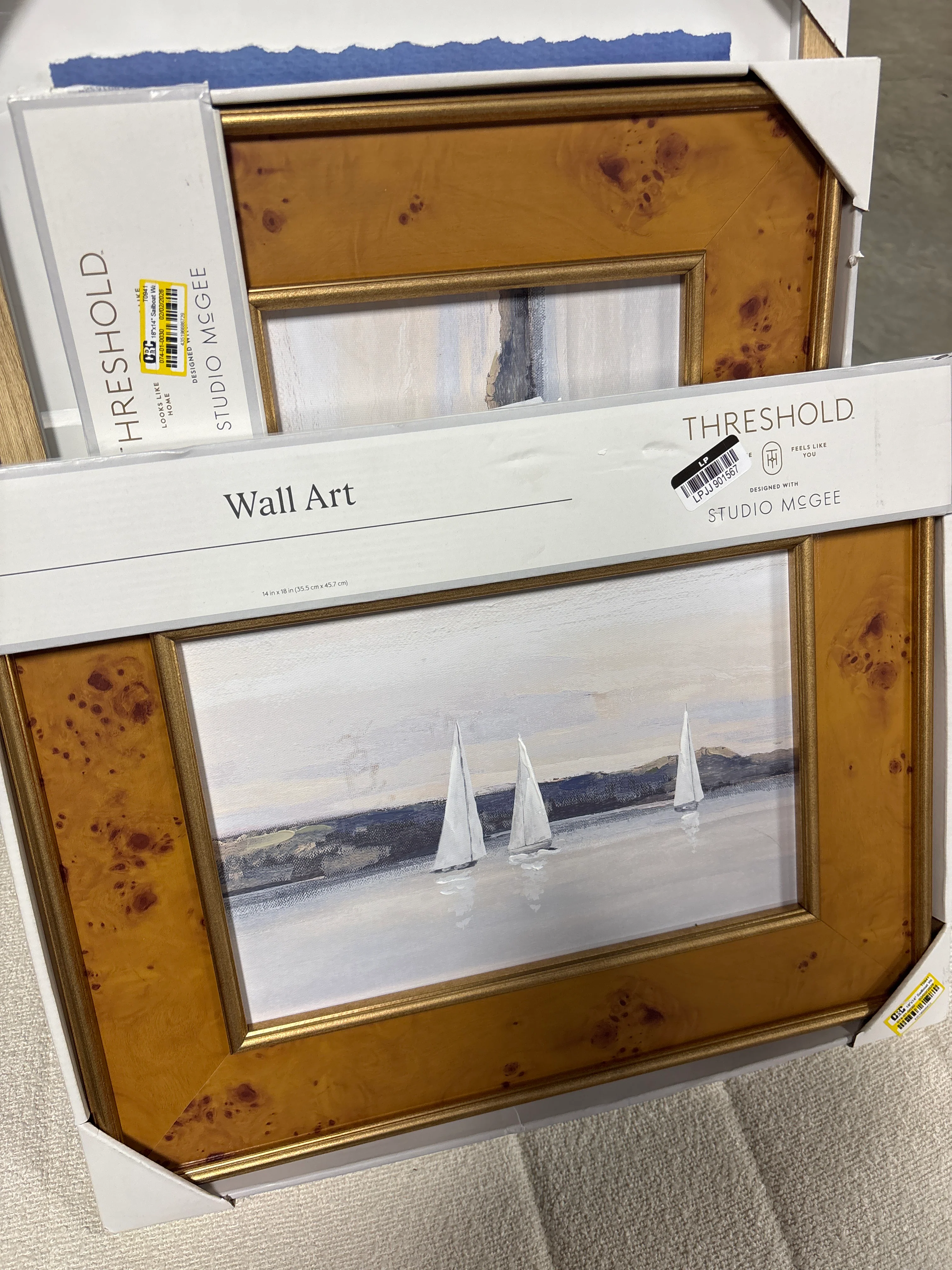 18"x14" Sailboat Wall Art SHOWROOM ITEM - Image 2