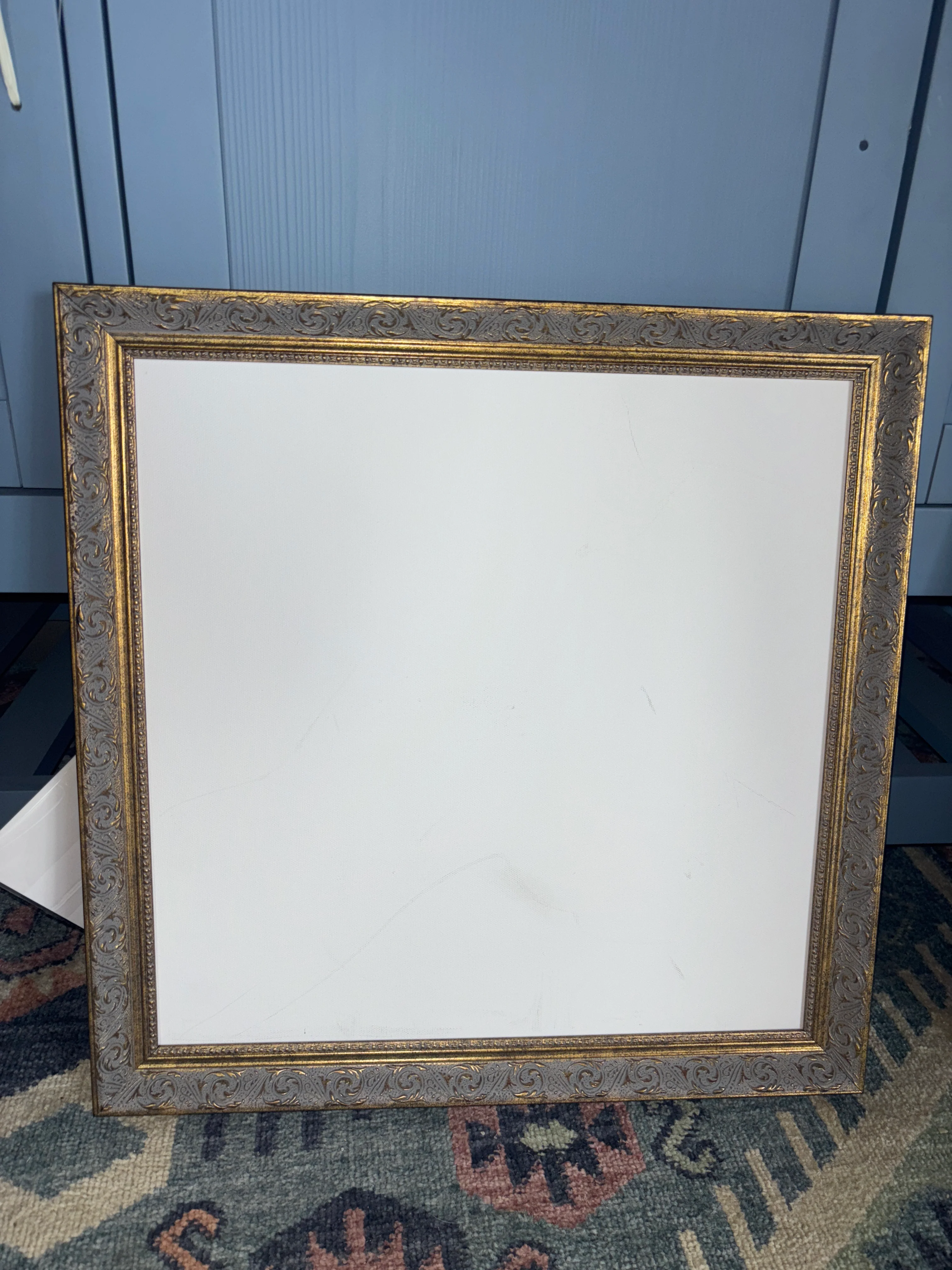 18"x18" Patina Magnet Board Patina Framed Wall Art Gold SHOWROOM ITEM - Image 2