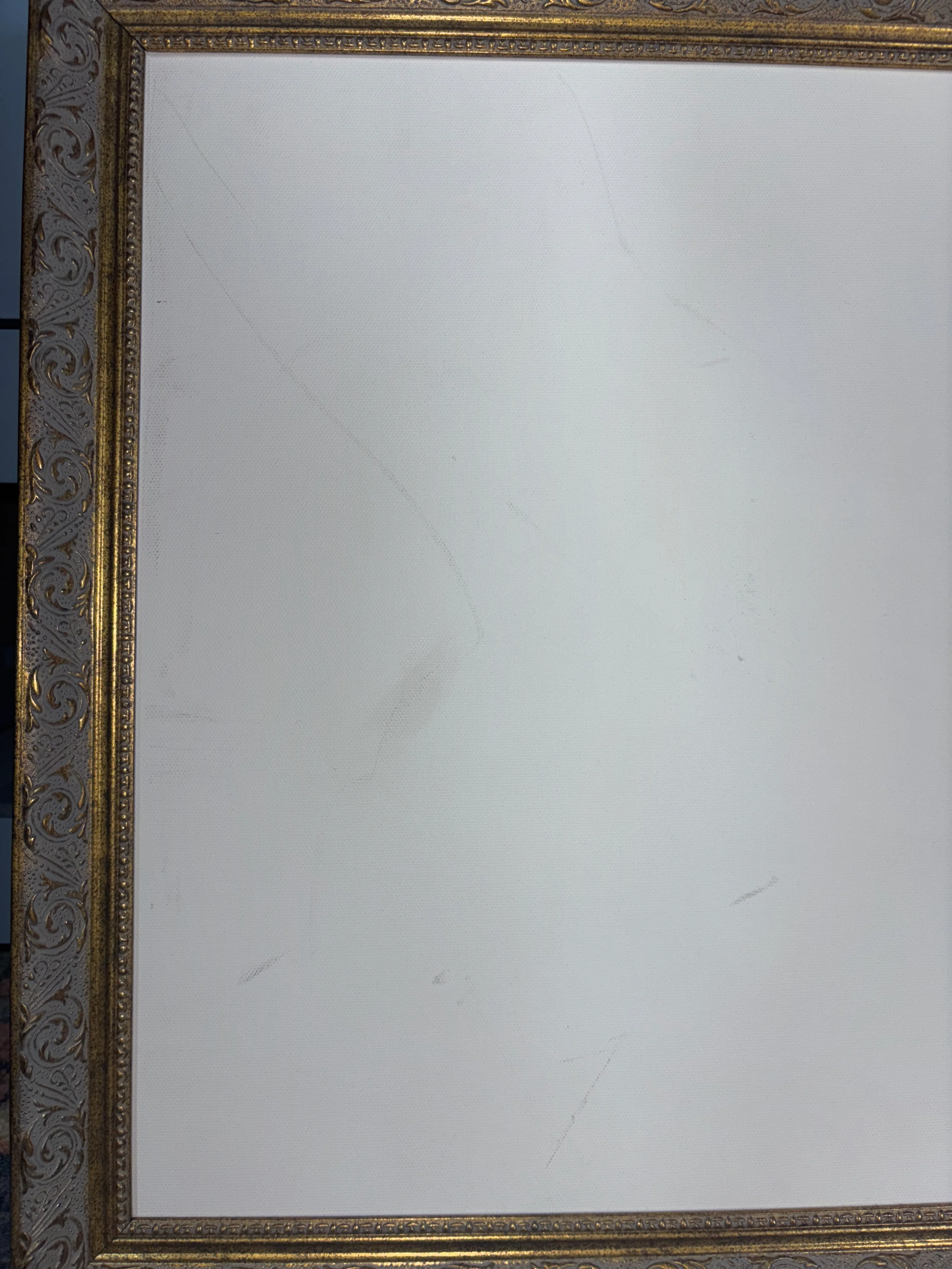 18"x18" Patina Magnet Board Patina Framed Wall Art Gold SHOWROOM ITEM - Image 4
