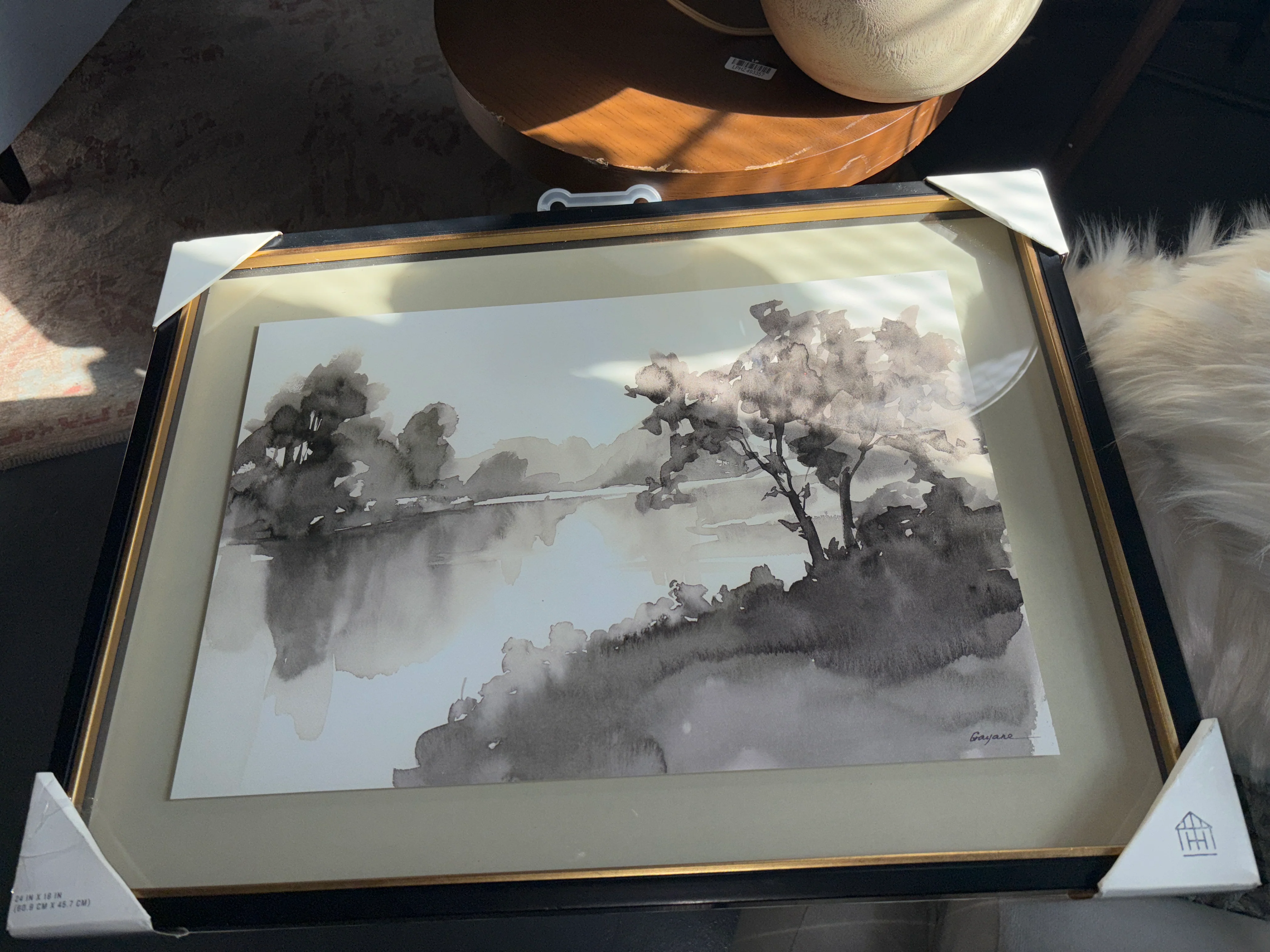 18"x24" Washed Stream Framed Wall Art SHOWROOM ITEM - Image 3