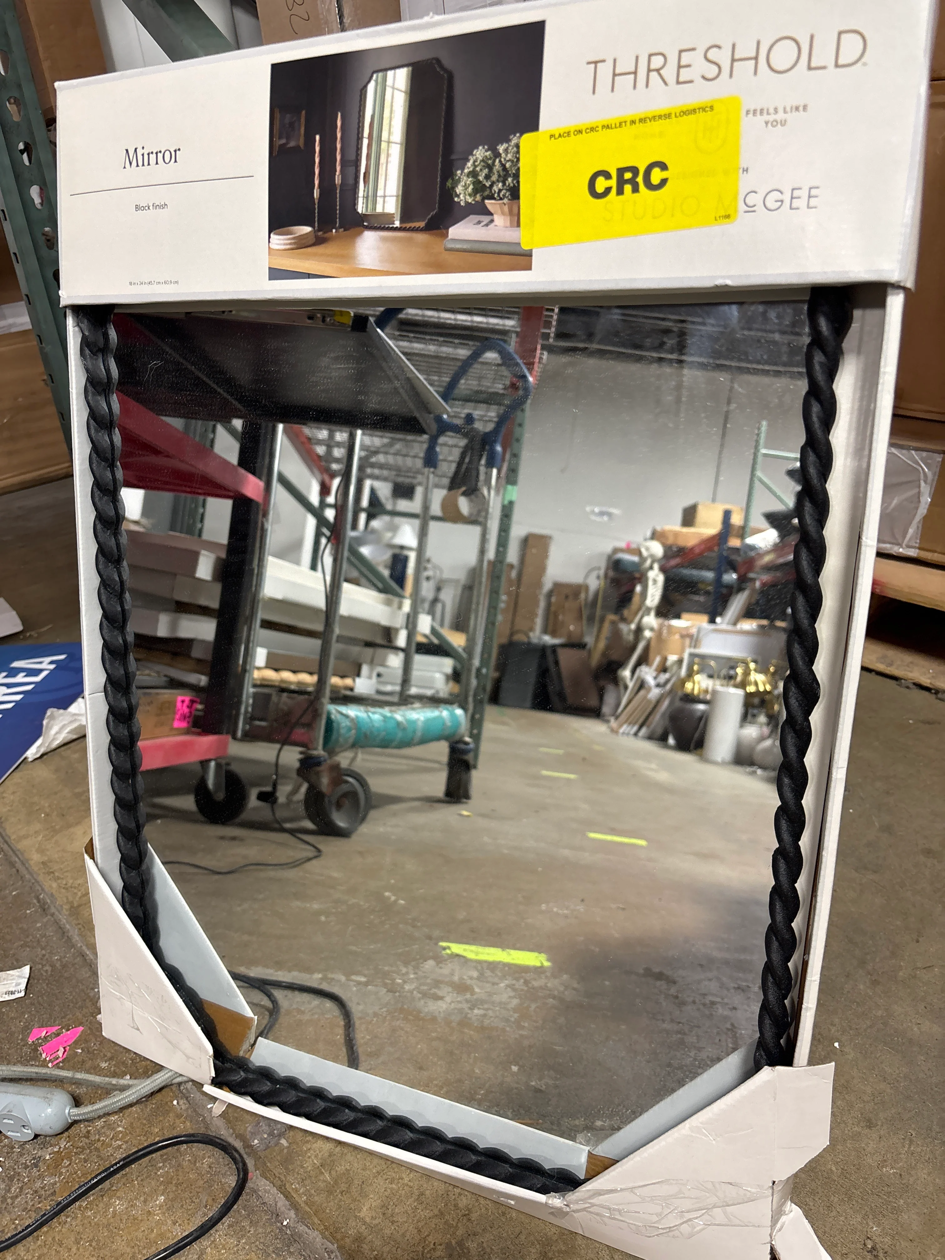 18"x24" Wrought Iron Mirror SHOWROOM ITEM - Image 2