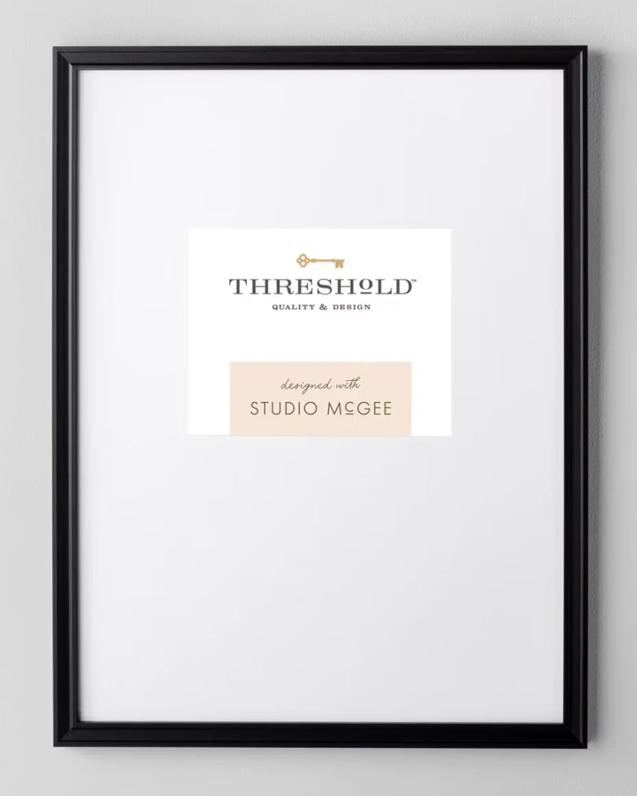 19.49"x25.49" Matted to 8"x10" Gallery Wall Frame Black - Threshold™ designed with Studio McGee SHOWROOM ITEM