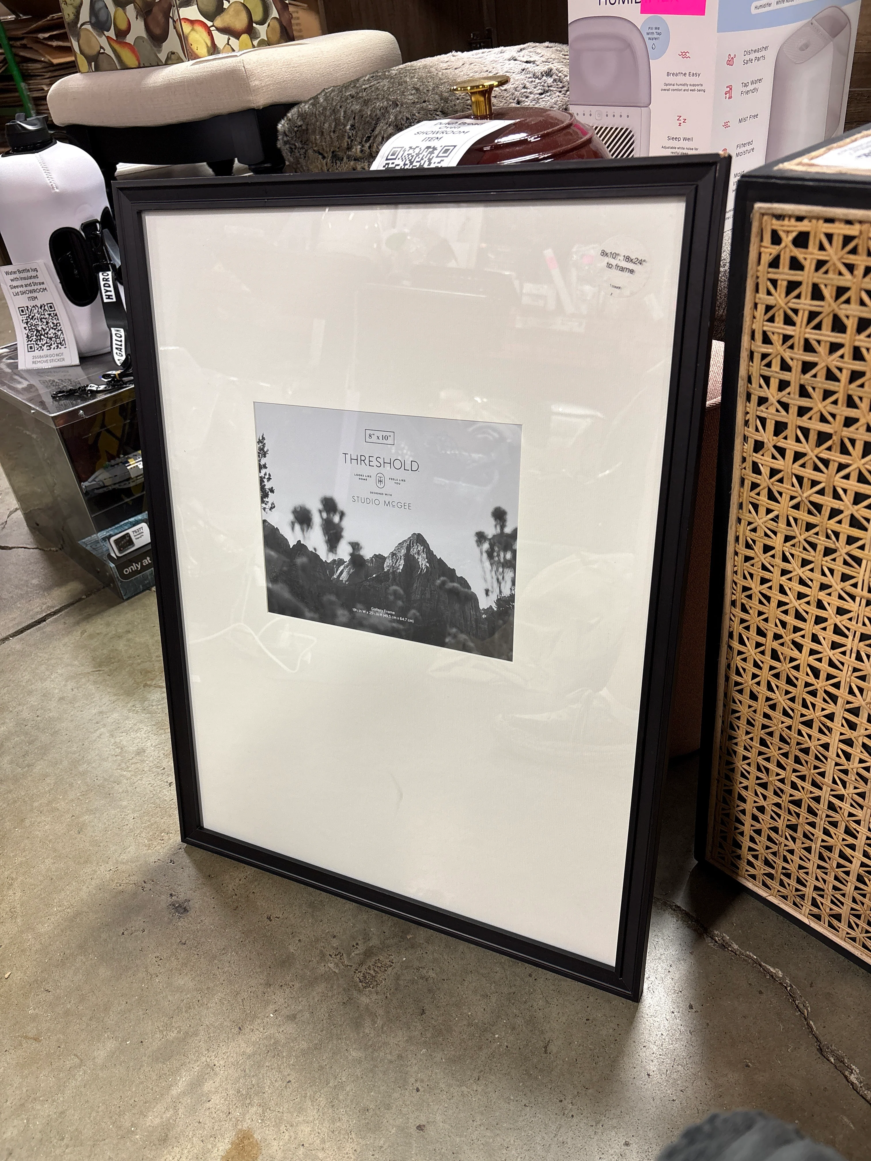 19.49"x25.49" Matted to 8"x10" Gallery Wall Frame Black - Threshold™ designed with Studio McGee SHOWROOM ITEM - Image 2