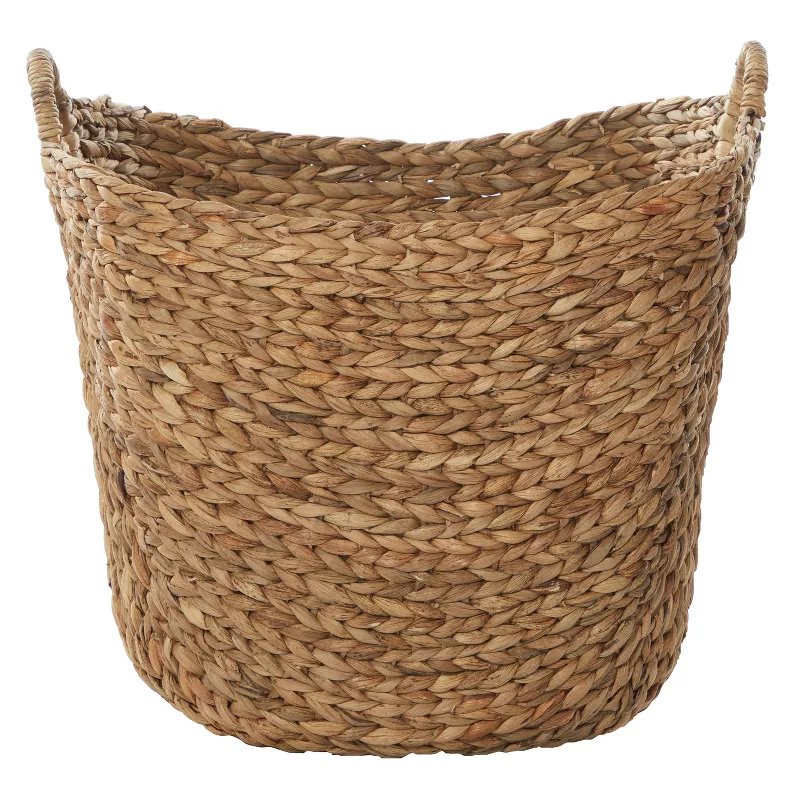 Brown Sea Grass Contemporary Storage Basket - Image 2