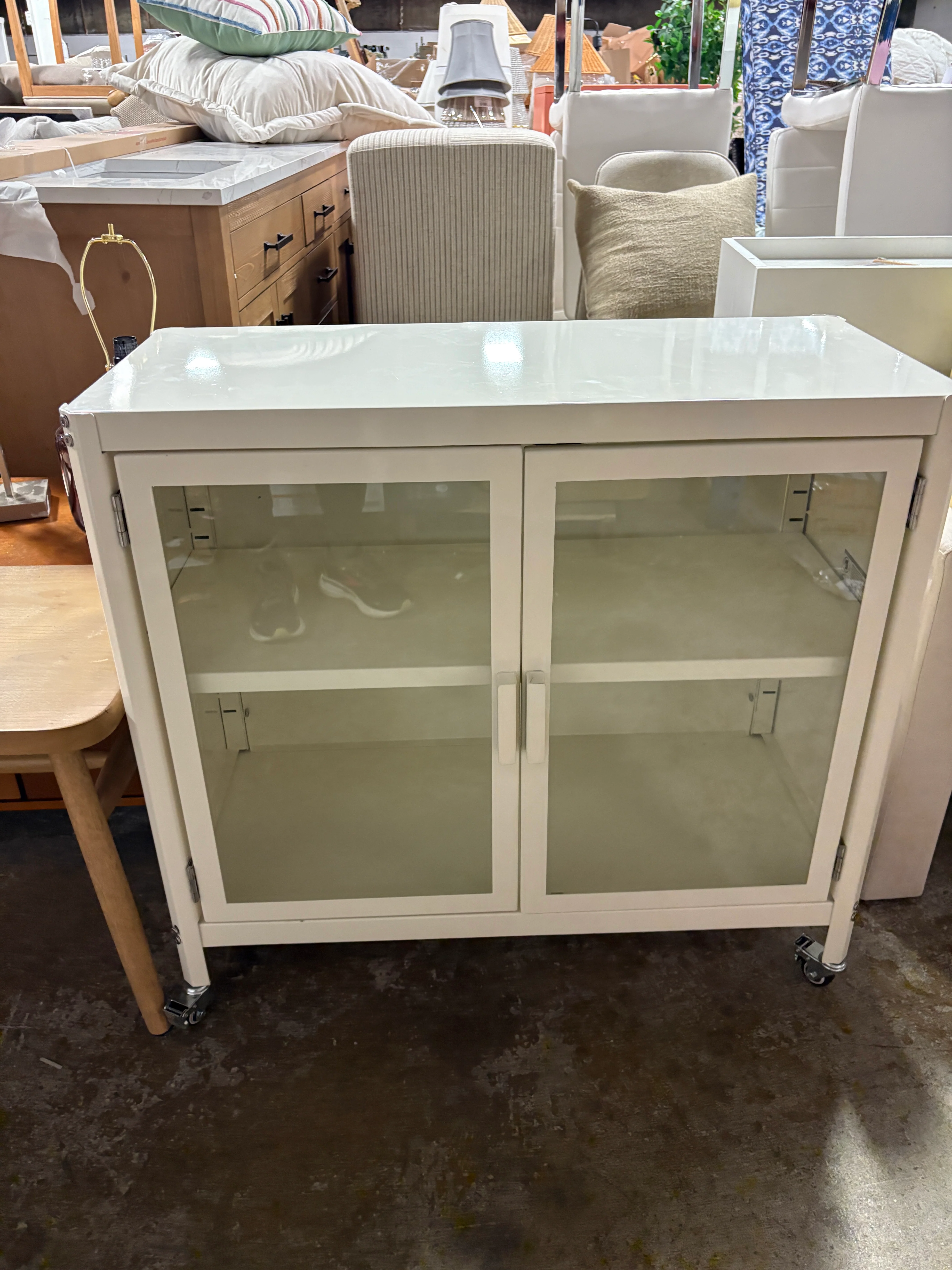 2 Door Metal Rolling Locker Storage Cabinet SHOWROOM ITEM - Image 2