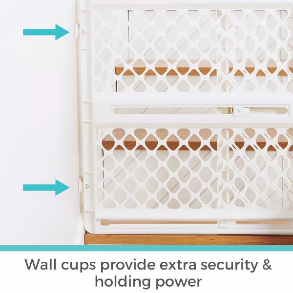 2-in-1 Supergate Secure Plastic Gate - White - Image 3