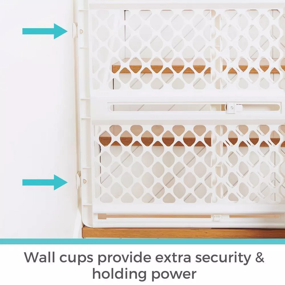 2-in-1 Supergate Secure Plastic Gate - White - Image 2