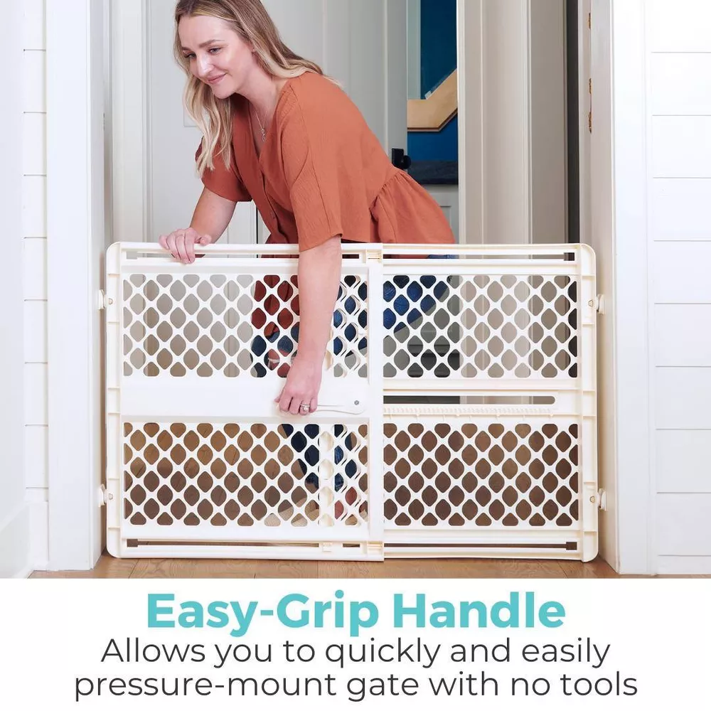 2-in-1 Supergate Secure Plastic Gate - White - Image 3