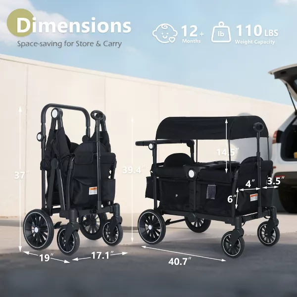 *2-Seat Wagon Stroller - Image 3