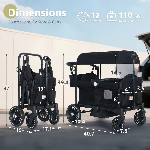 *2-Seat Wagon Stroller - Image 5