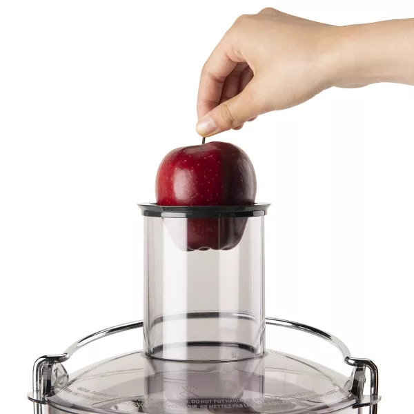 2-Speed Electric Juicer - Gray: Stainless Steel, Feed Chute, Dishwasher-Safe Parts - Image 2