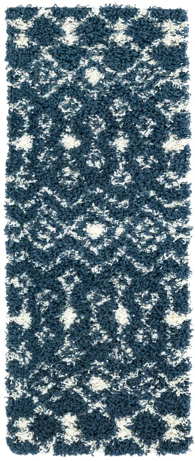 Moroccan Trellis Shag Runner Rug 2' x 5'