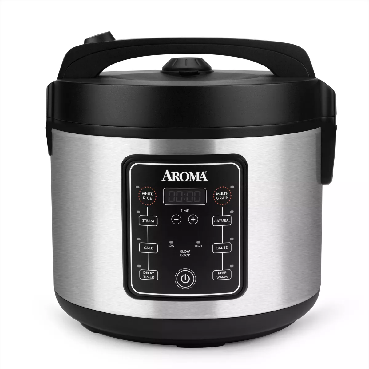 20 Cup Digital Multicooker & Rice Cooker - Stainless Steel: 5 Settings, Automatic Keep Warm, Nonstick