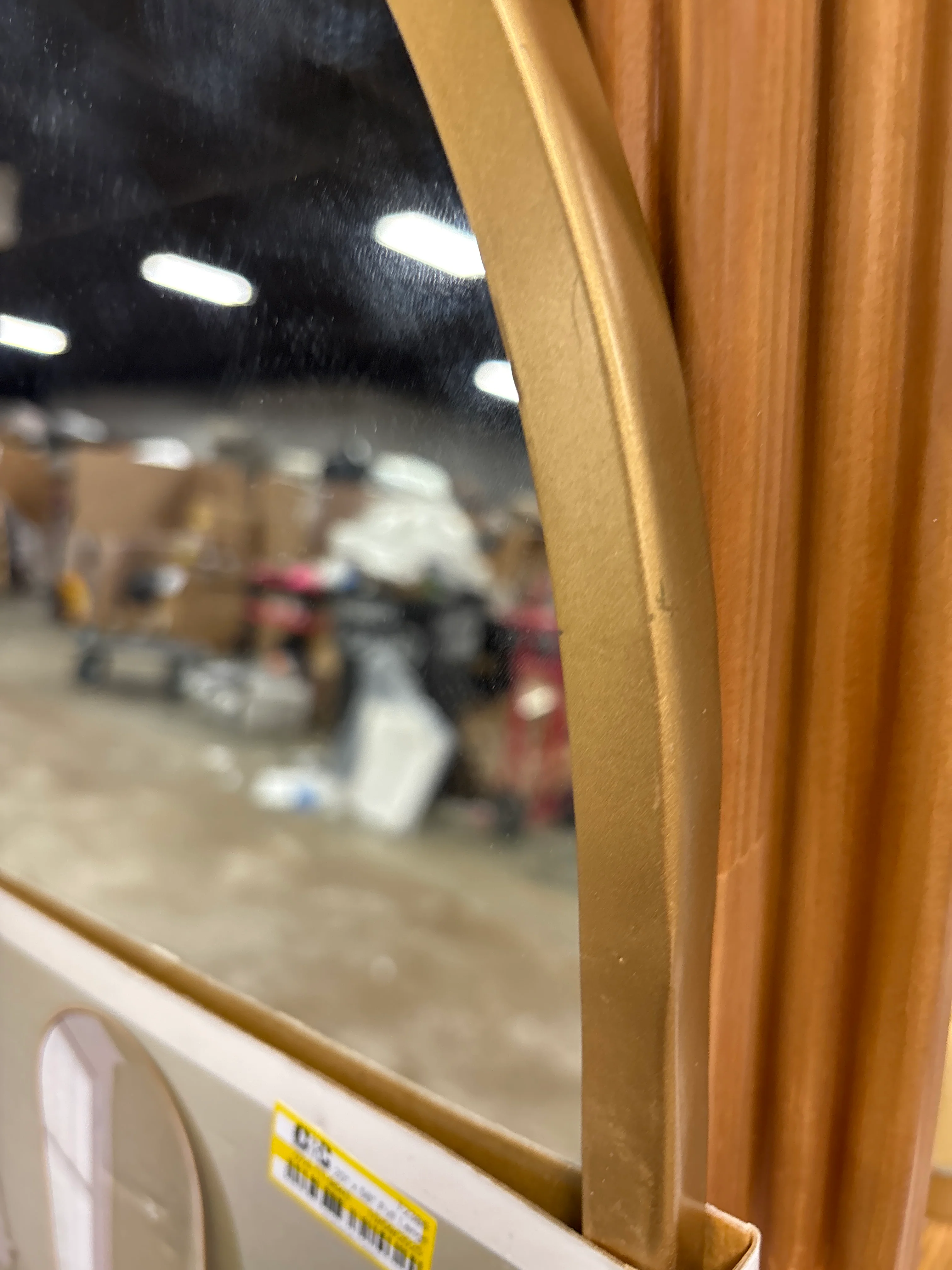 20" x 58" Full Length Floor Mirror Gold SHOWROOM ITEM - Image 5