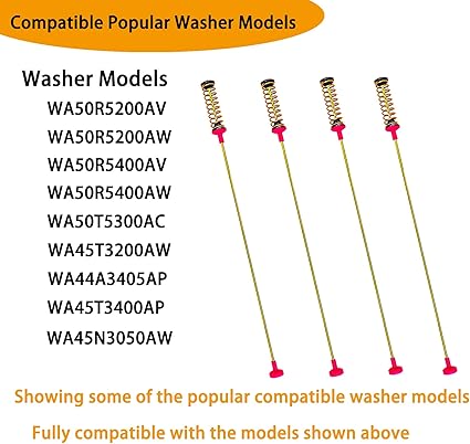 2025 Upgrade Washer Suspension Rod Kit(OEM), Fit for Samsung Washing Machine - Image 2