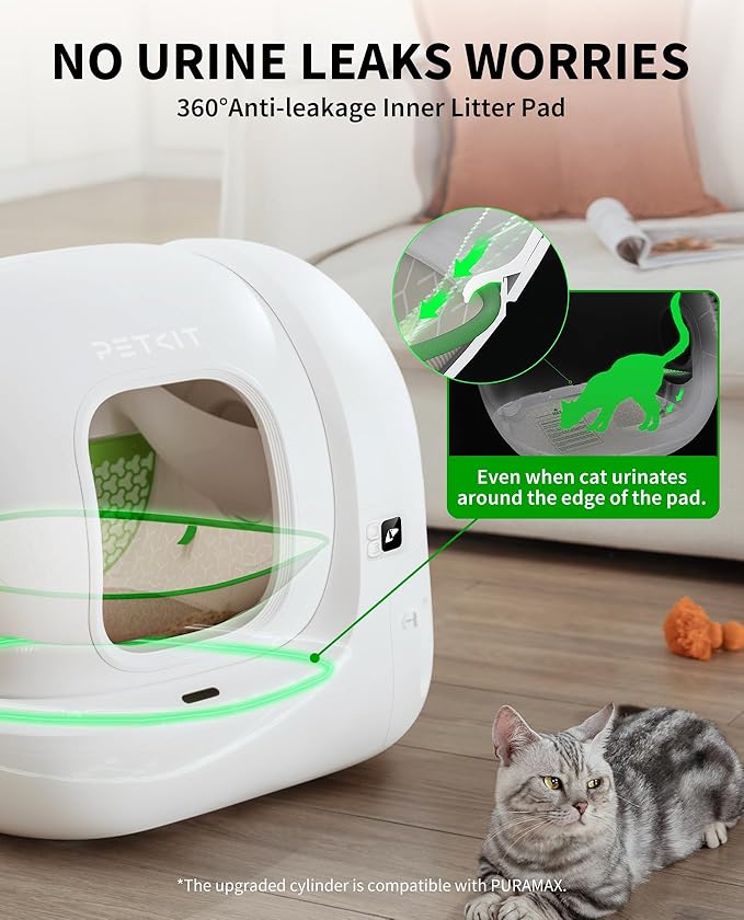 Upgraded Automatic Cat Litter Box 2-Way Odor Remover - Image 5