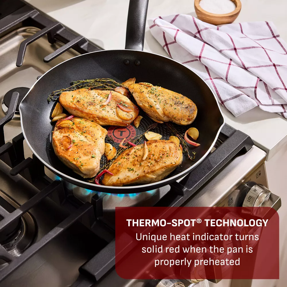 20pc Simply Cook Nonstick Cookware Set Black - Image 2