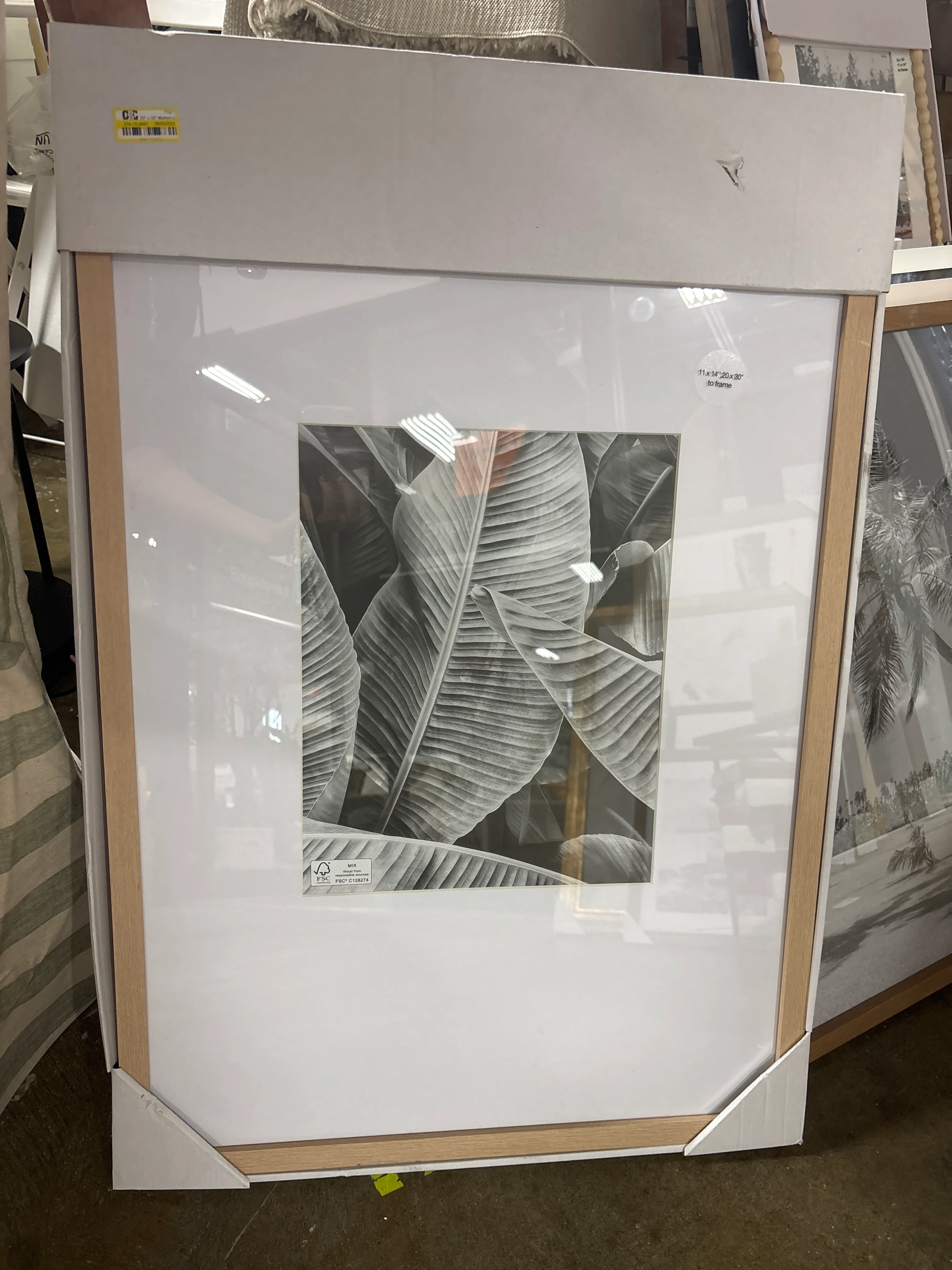 20"x30" Poster Frame - Light Wood SHOWROOM ITEM - Image 2