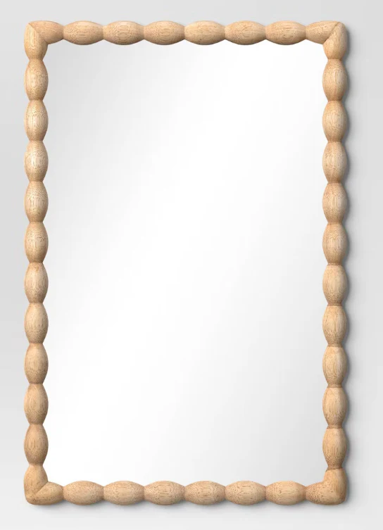 20"x30" Turned/Bobbin Wall Mirror Natural - Room Essentials™ SHOWROOM ITEM