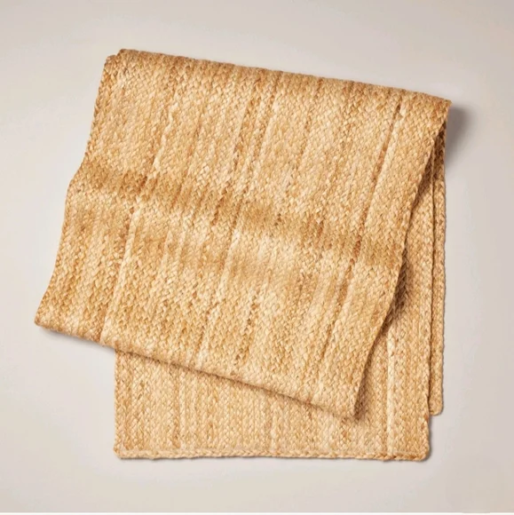 20"x90" Natural Jute Braided Table Runner