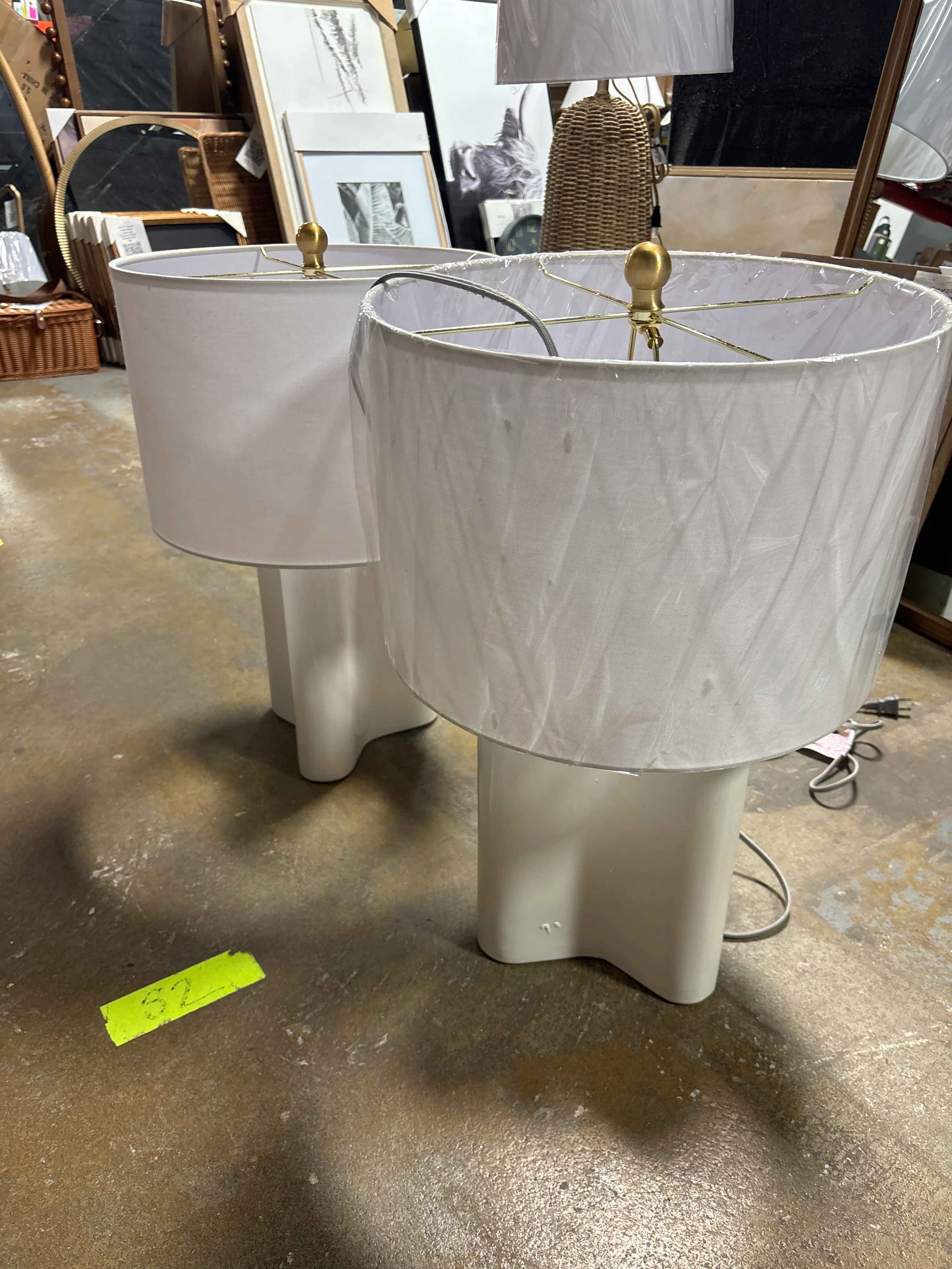 23" Anessa Table Lamp Cream/Brass SHOWROOM ITEM - Image 2