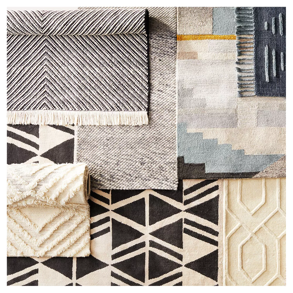 Chunky Knit Wool Woven Rug Gray 2'3"x7' - Image 2