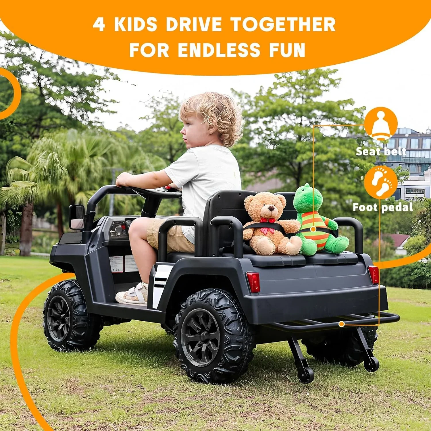 24V 4 Seater Ride on Toys - Image 5