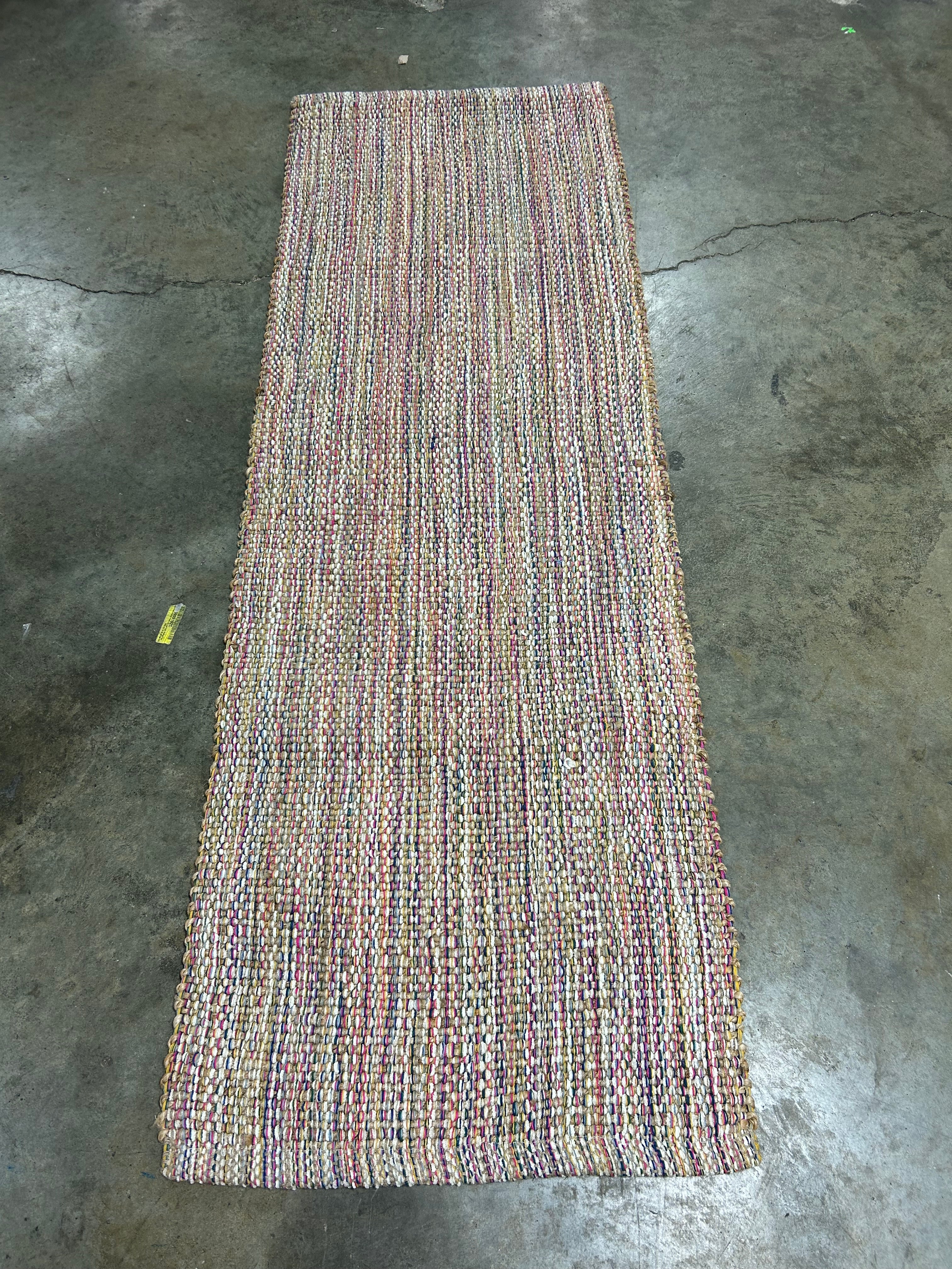 Handloom Runner Rug - Abstract Jute 2'4"x7' - Image 4